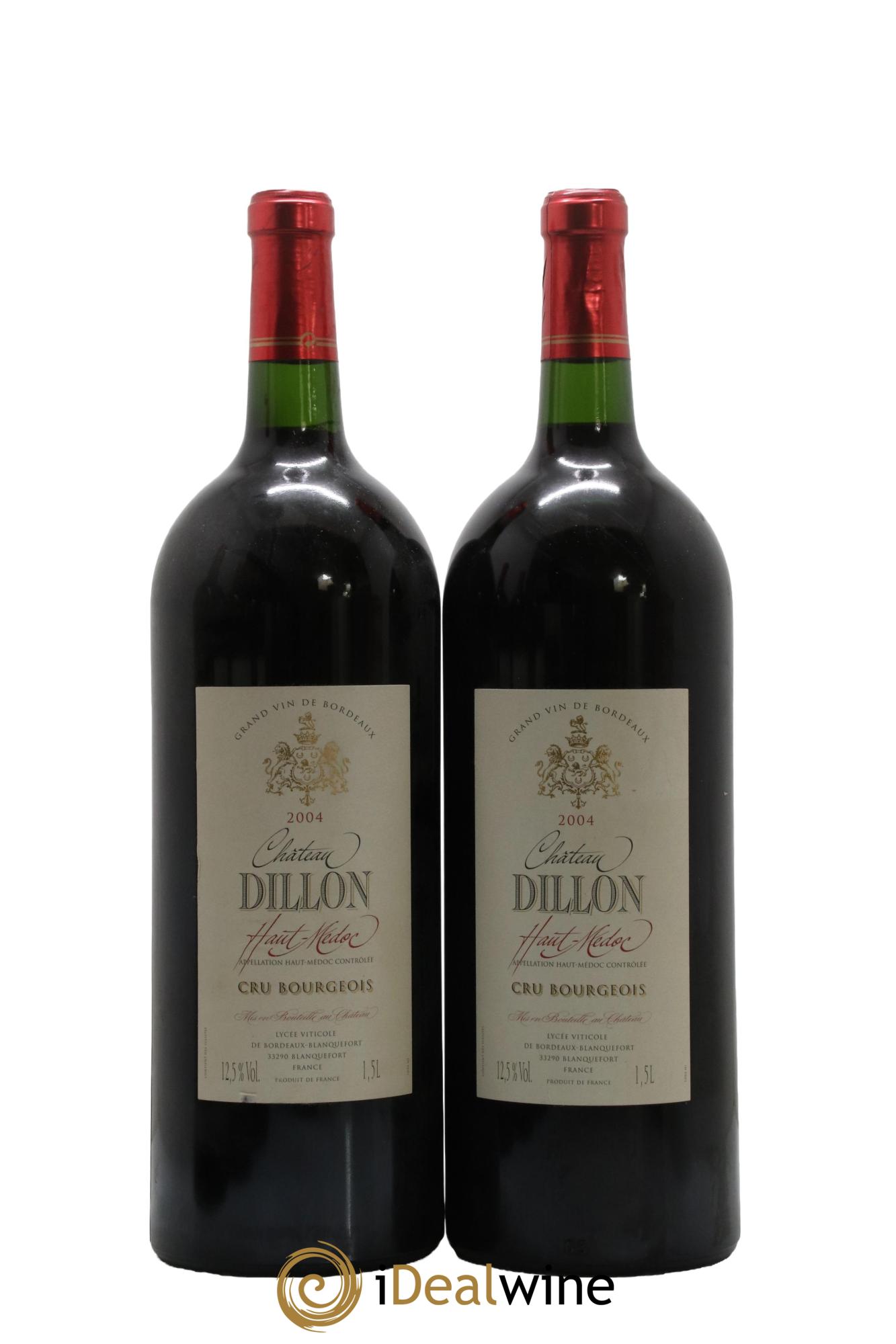 Château Dillon Cru Bourgeois  2004 - Lotto di 2 magnum - 0