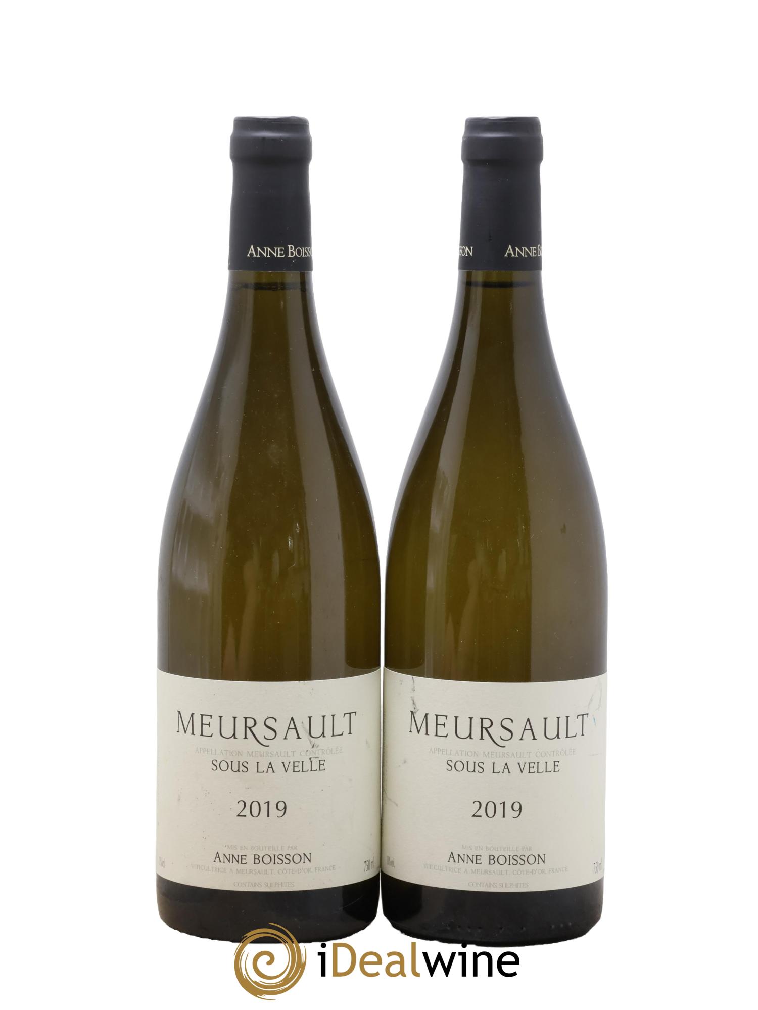 Meursault Sous la Velle Anne Boisson 2019 - Lot of 2 bottles - 0