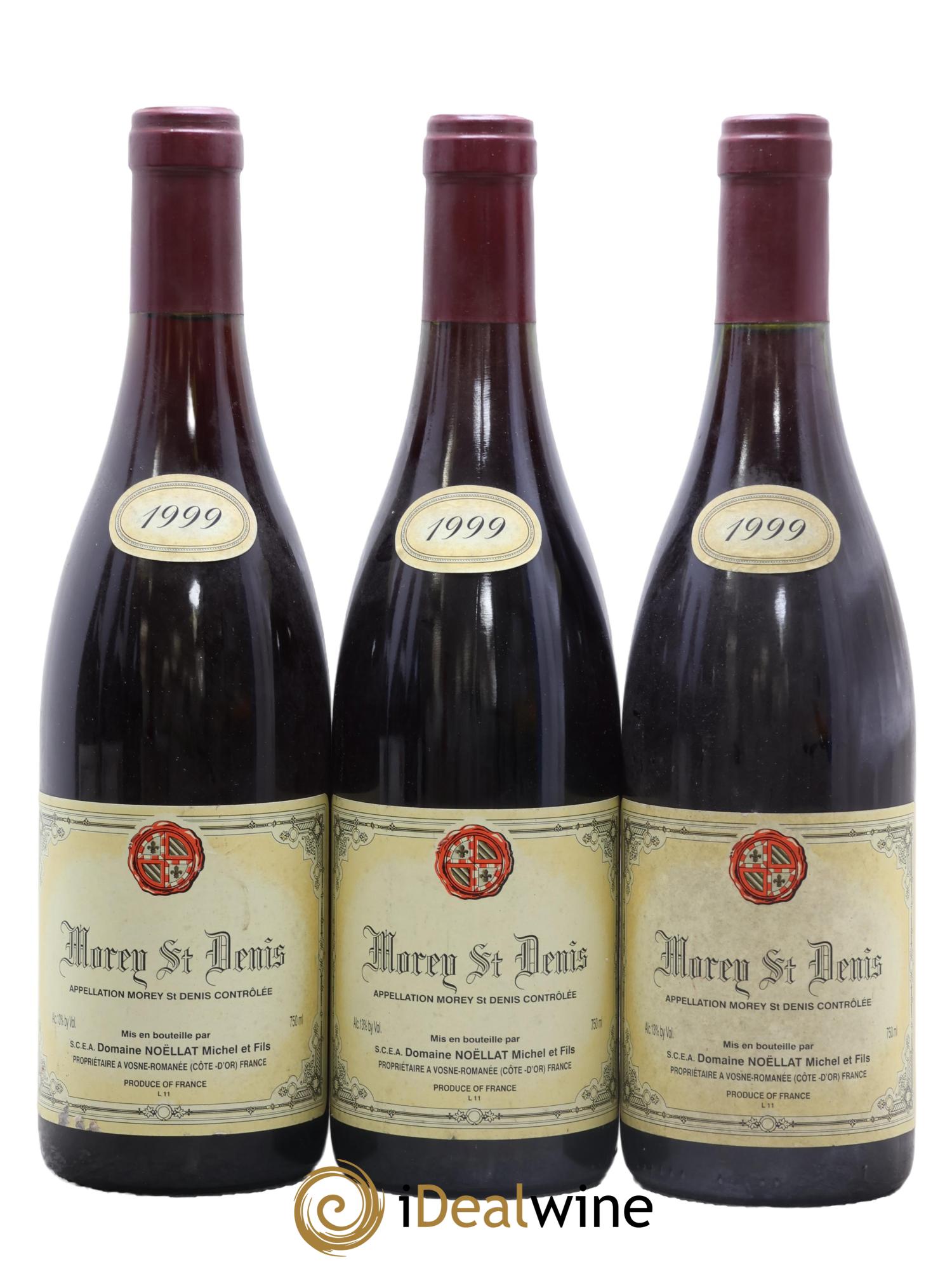 Morey-Saint-Denis Michel Noëllat Et Fils 1999 - Lot de 3 bouteilles - 0