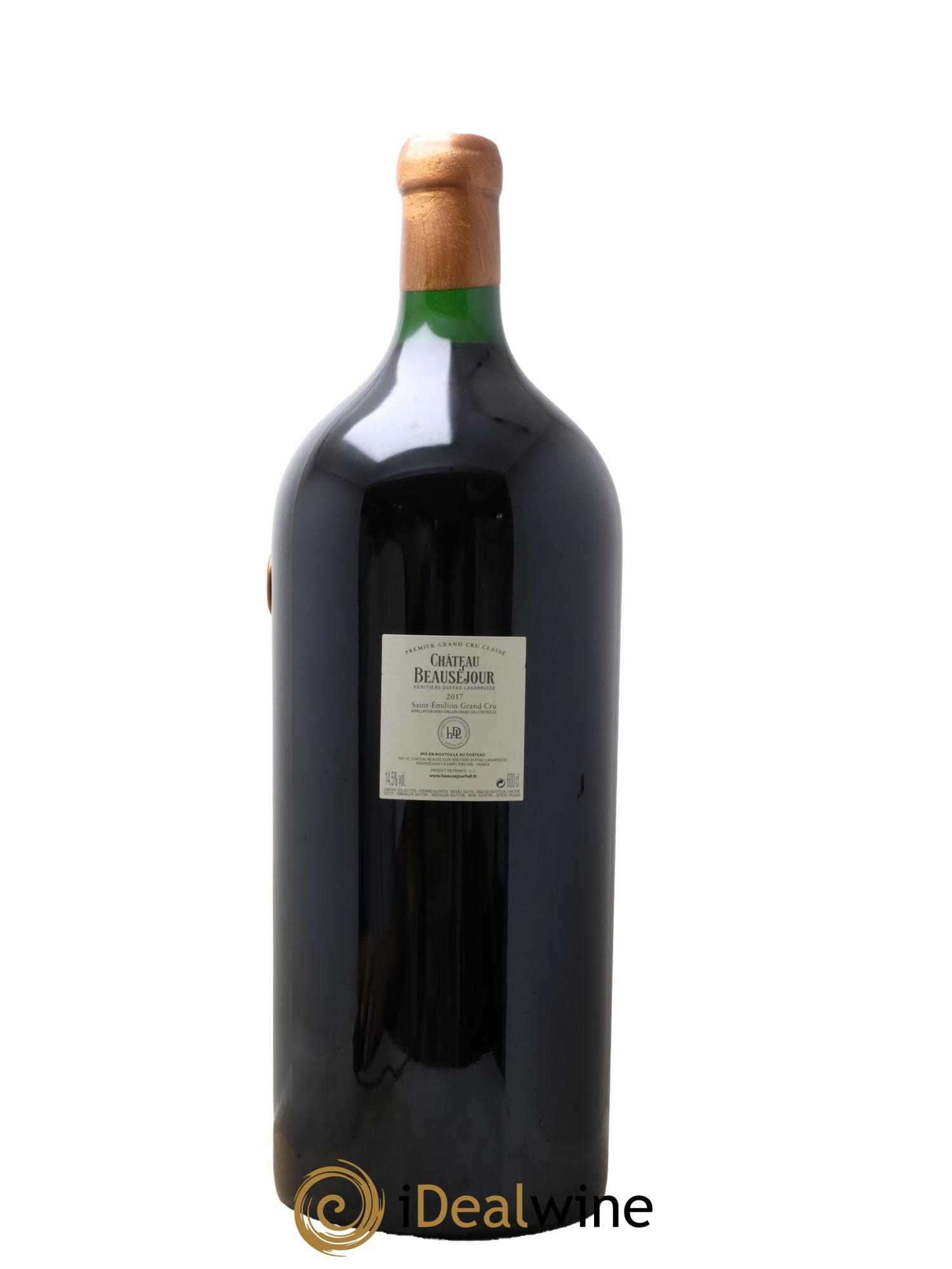 Château Beauséjour (Duffau-Lagarrosse) 1er Grand Cru Classé B 2017 - Lot de 1 impériale - 2