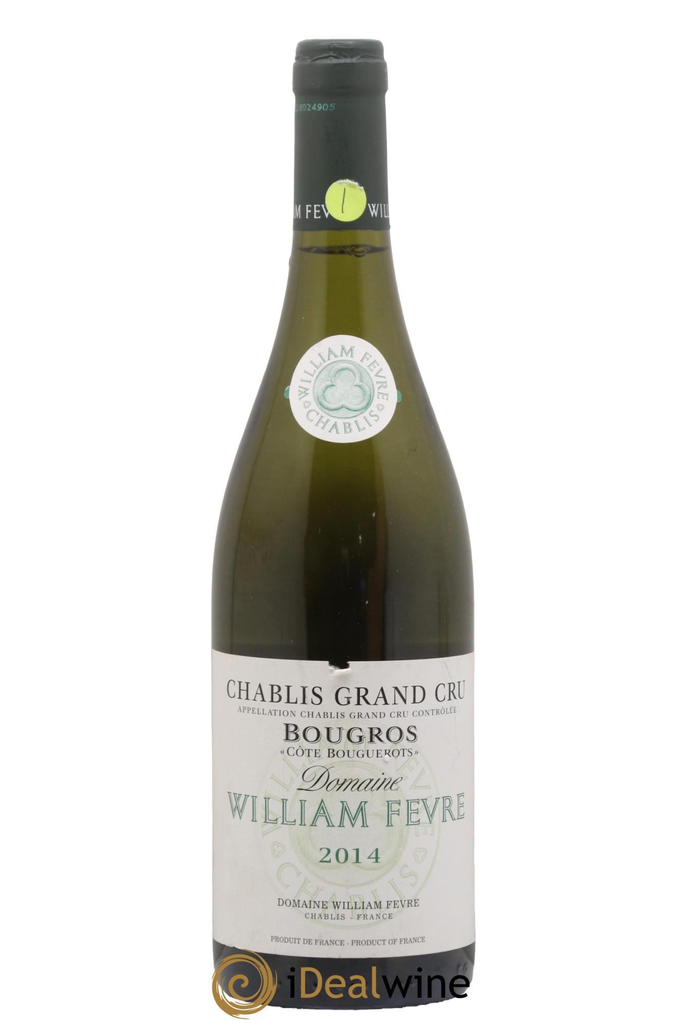 Chablis Grand Cru Bougros Côte Bouguerots William Fèvre 2014 - Lotto di 1 bottiglia - 0