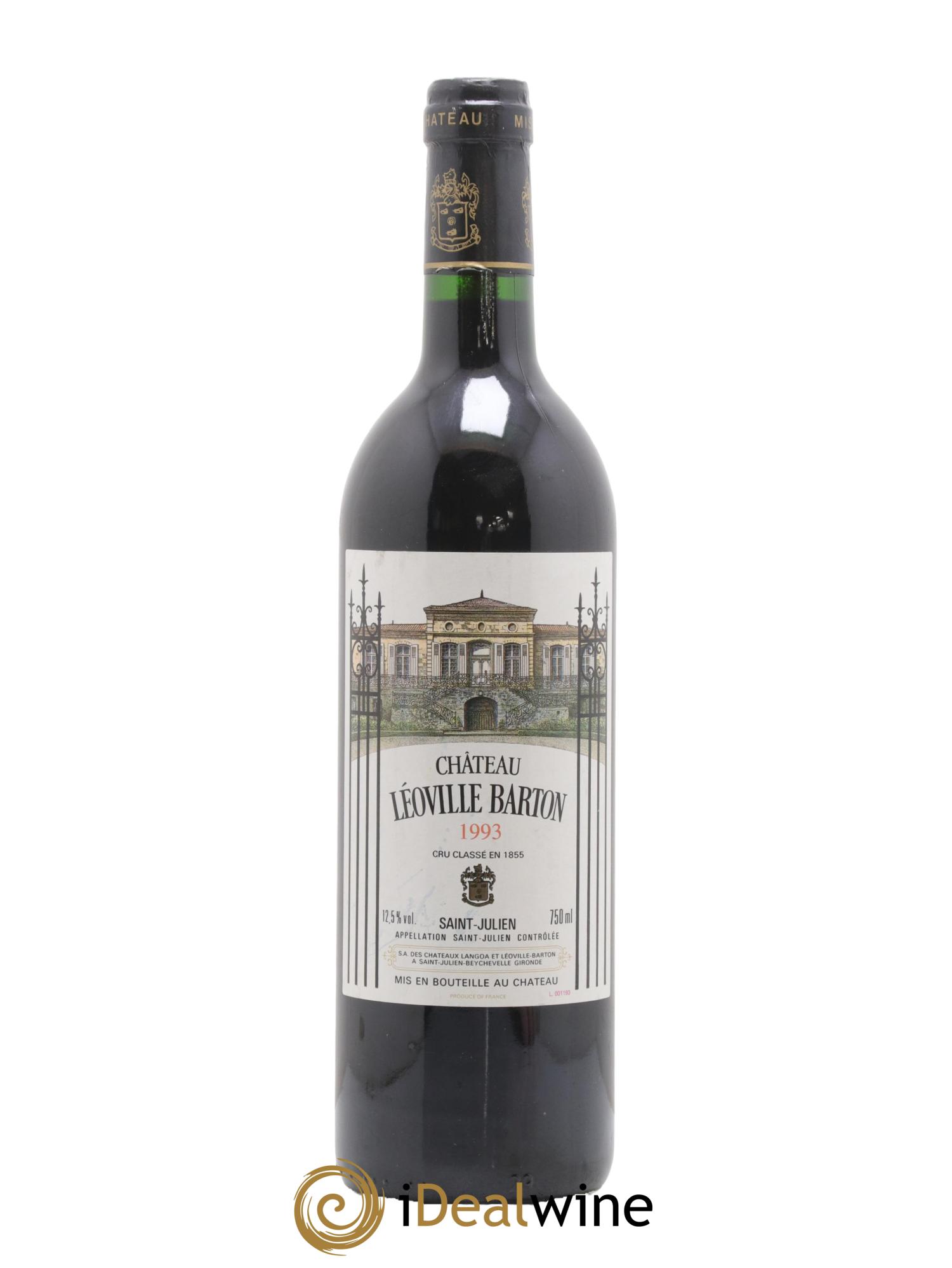Château Léoville Barton 2ème Grand Cru Classé 1993 - Lot de 1 bouteille - 0