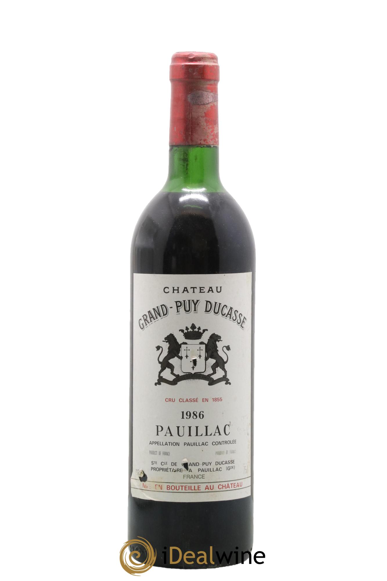 Château Grand Puy Ducasse 5ème Grand Cru Classé 1986 - Posten von 1 Flasche - 0