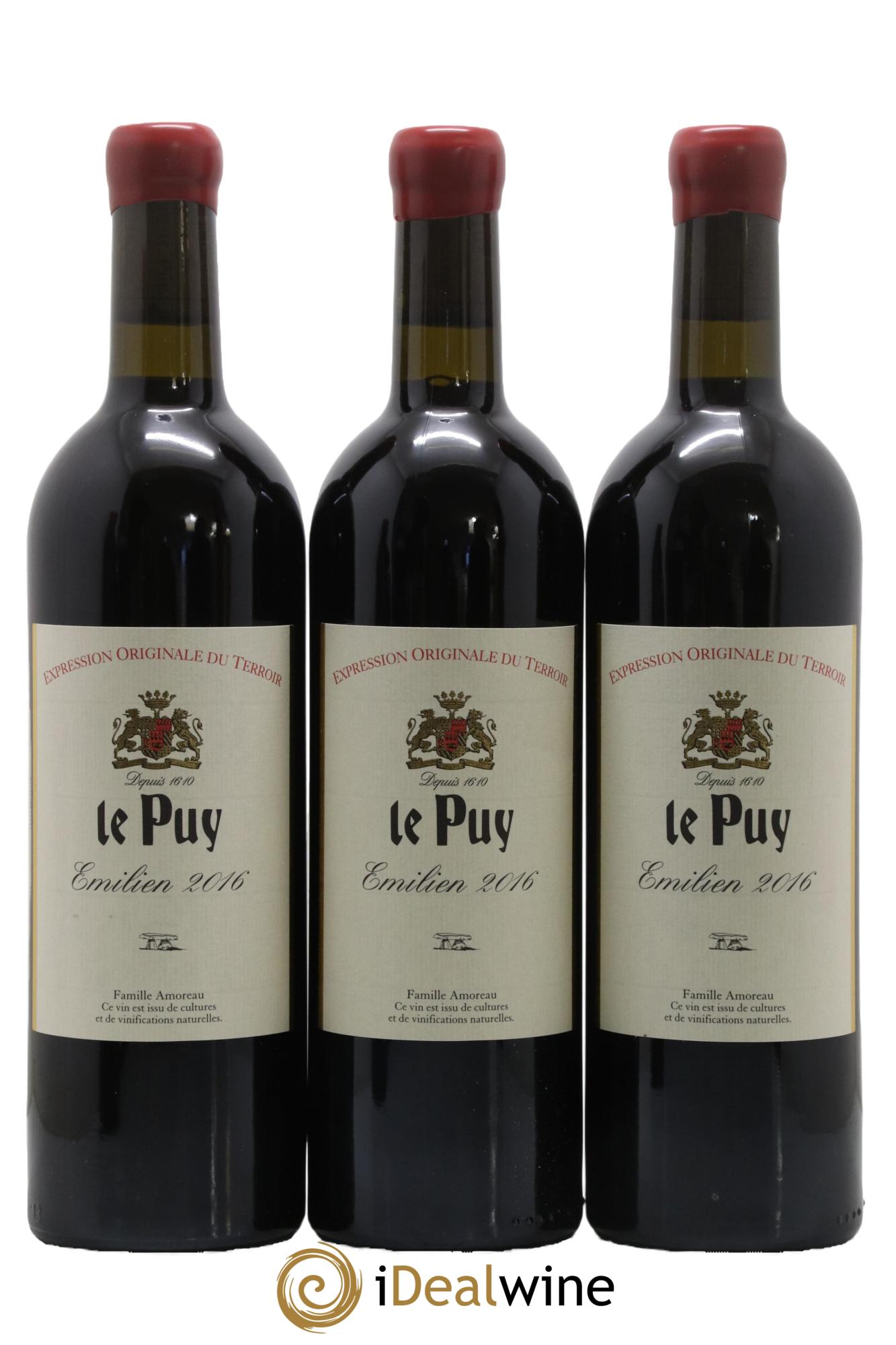 Le Puy - Cuvée Emilien 2016 - Lotto di 3 bottiglie - 0