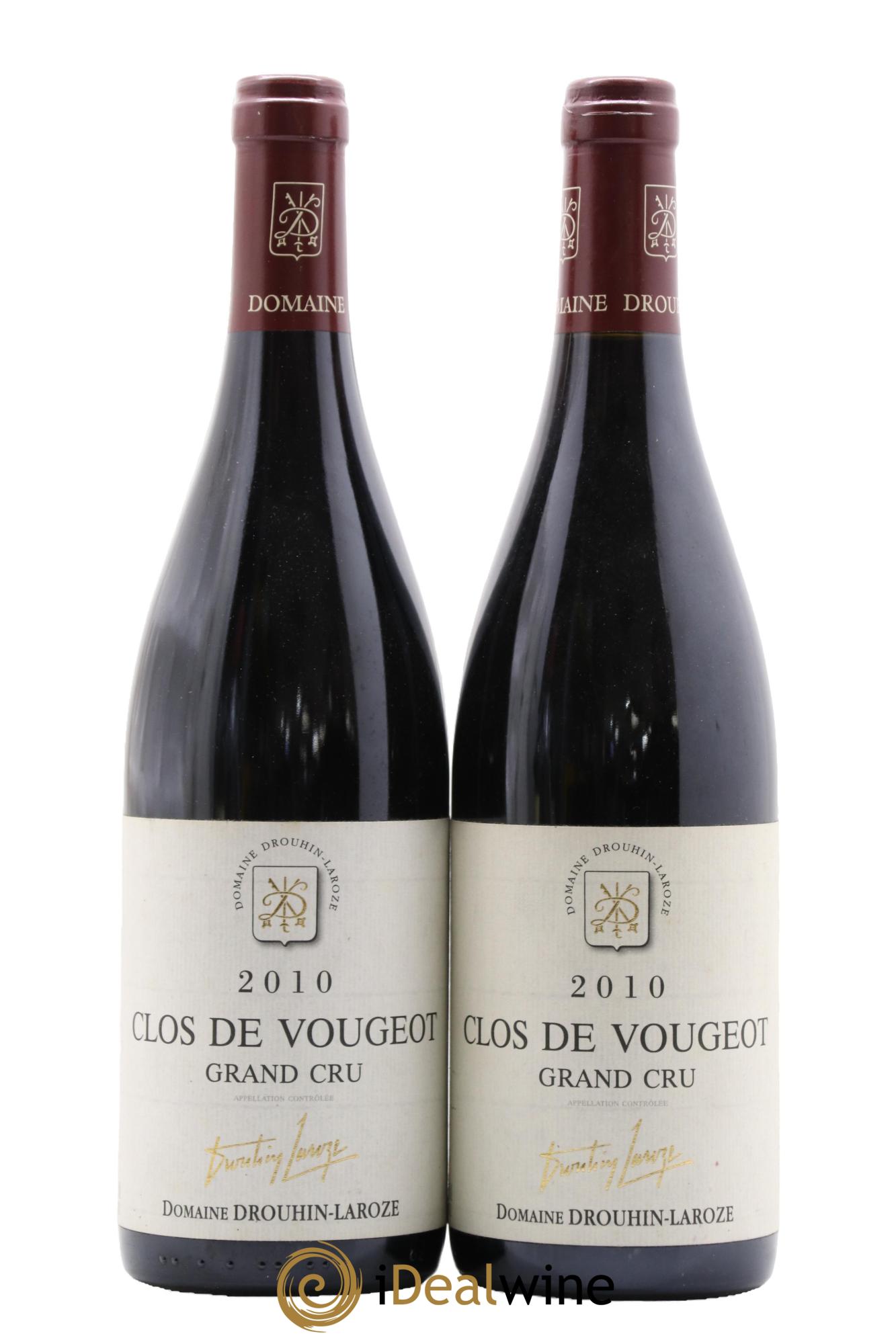 Clos de Vougeot Grand Cru Domaine Drouhin-Laroze 2010 - Lot de 2 bouteilles - 0