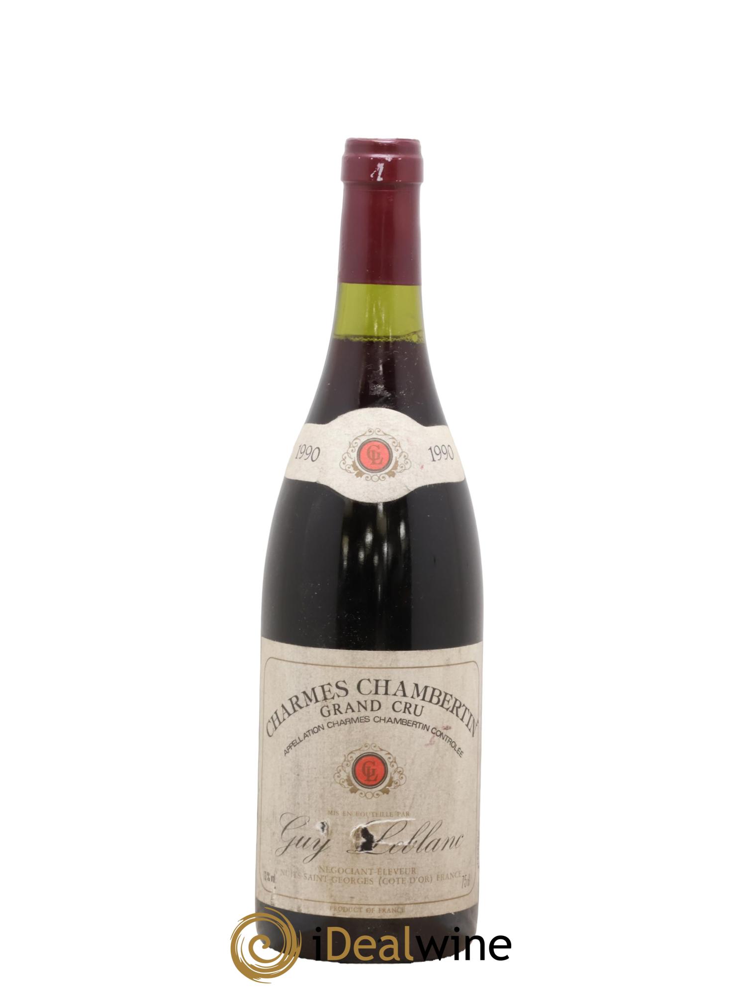 Charmes-Chambertin Grand Cru Guy Leblanc 1990 - Lot de 1 bouteille - 0