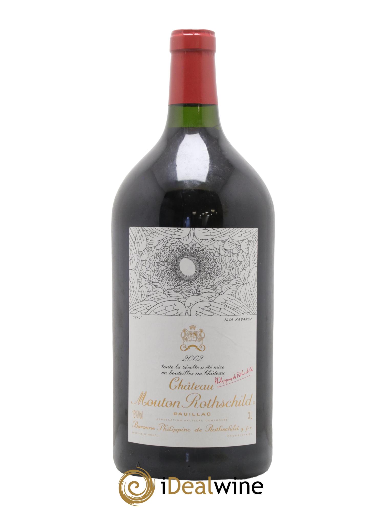 Château Mouton Rothschild 1er Grand Cru Classé 2002 - Lot de 1 double magnum - 0