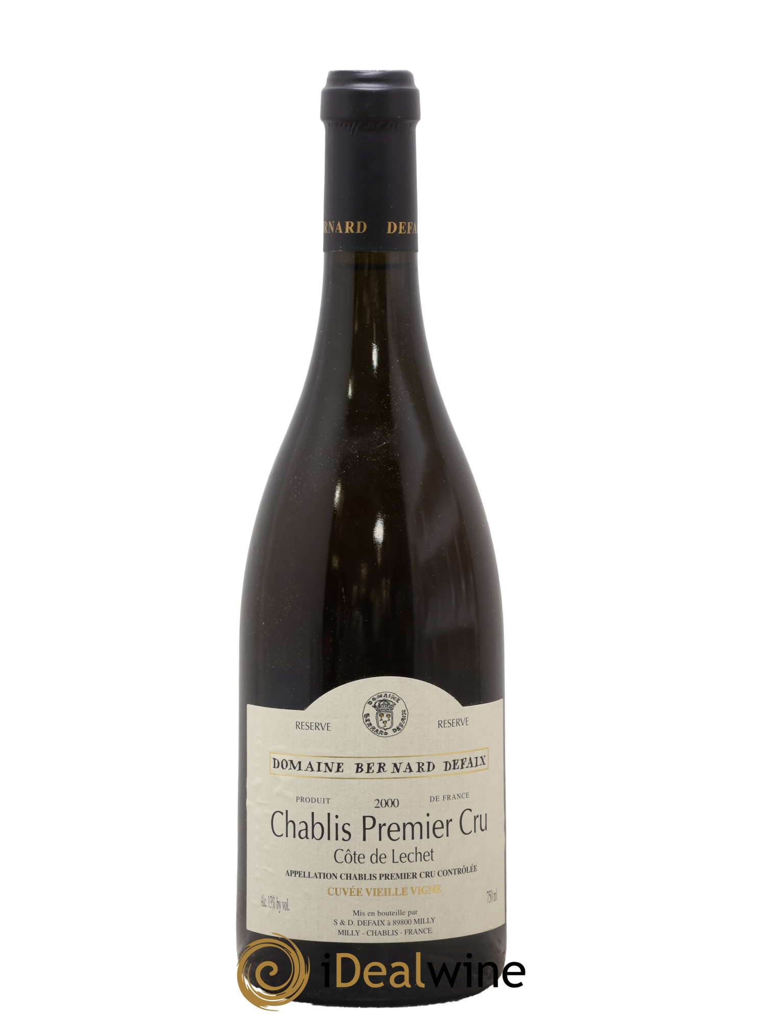 Chablis 1er Cru Côte de Léchet Bernard Defaix 2000 - Posten von 1 Flasche - 0