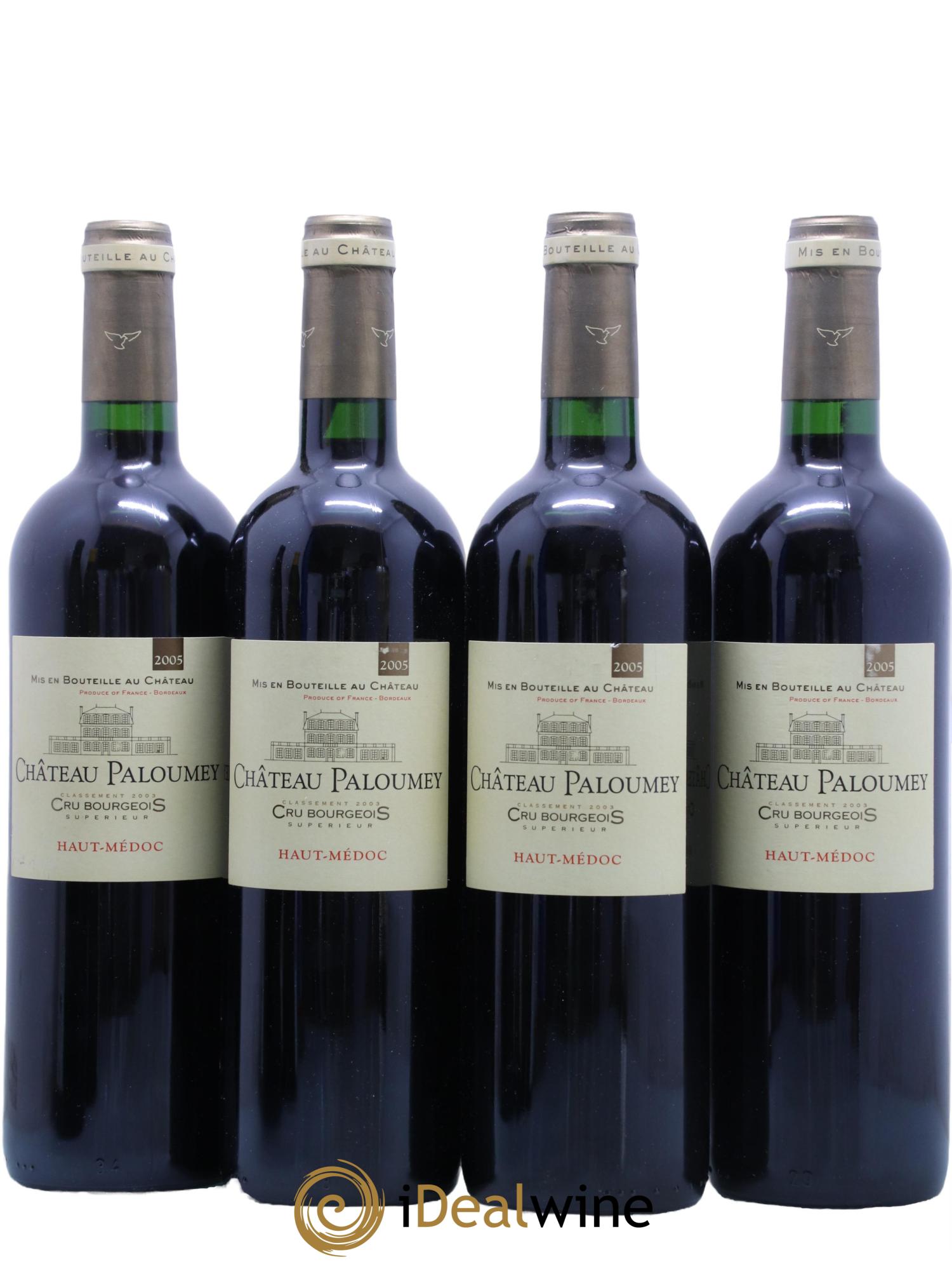 Château Paloumey Cru Bourgeois 2005 - Lot de 4 bouteilles - 0