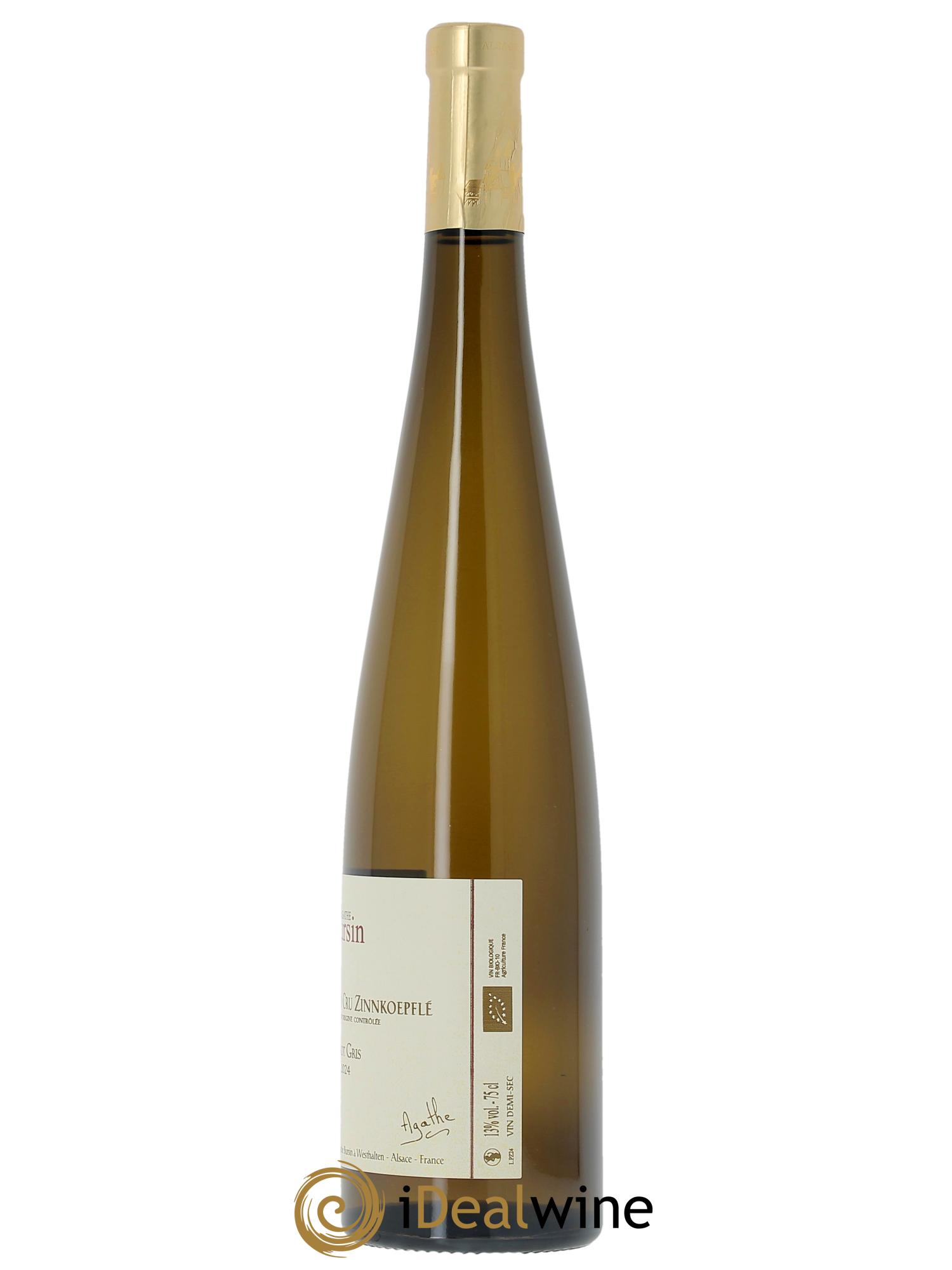 Alsace Pinot Gris Grand Cru Zinnkoepflé Agathe Bursin  2024 - Lot de 1 bouteille - 1