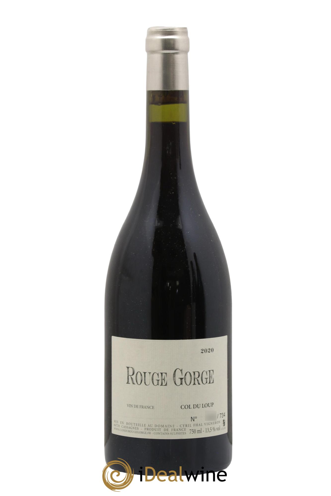 Vin de France Col du Loup Cyril Fhal 2020 - Lot de 1 bouteille - 0