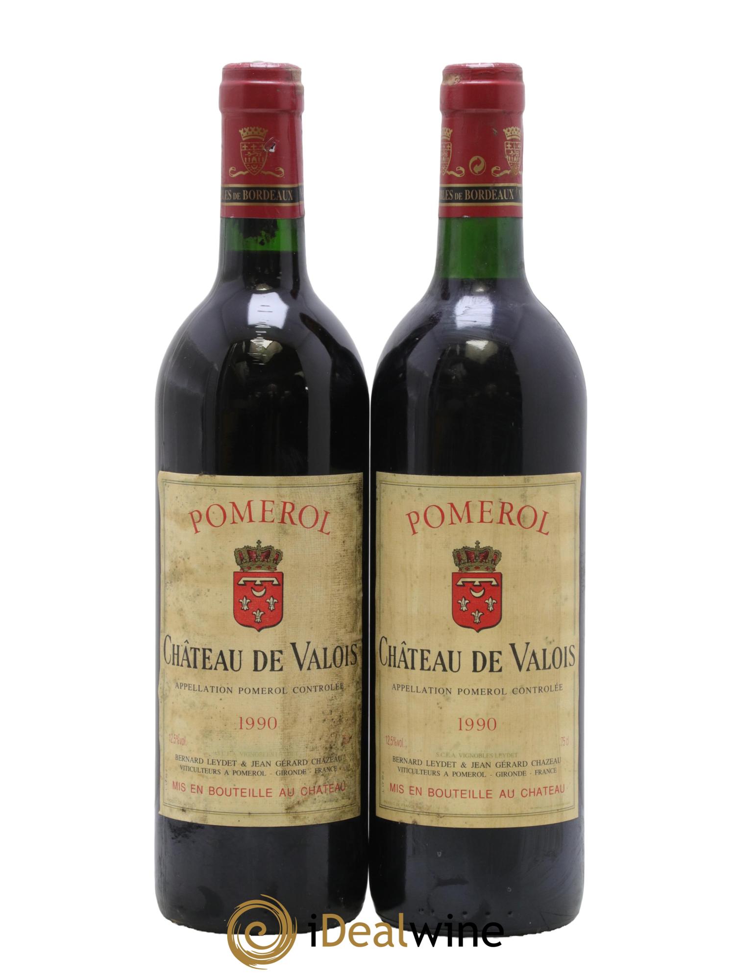 Château de Valois 1990 - Lot of 2 bottles - 0