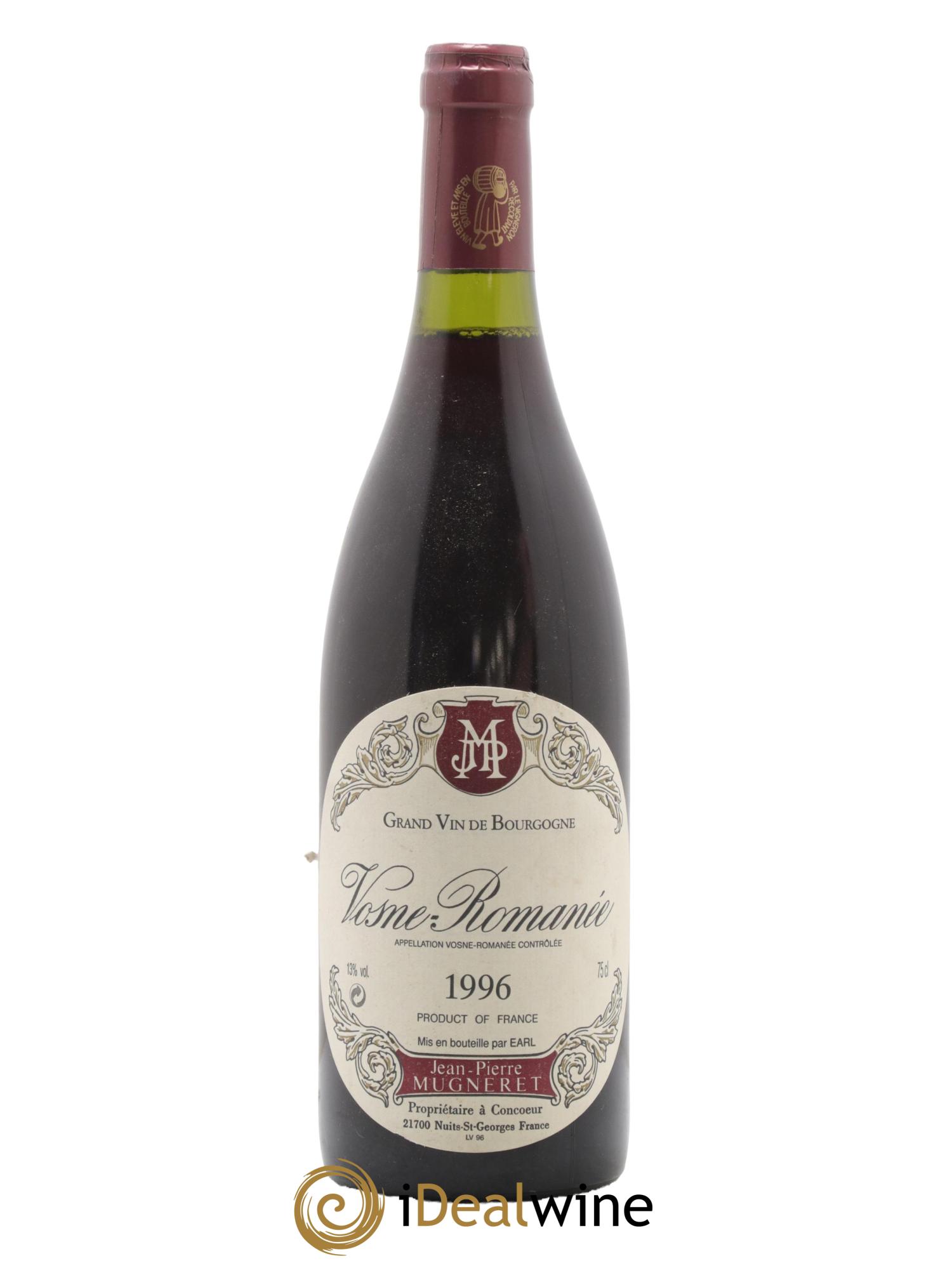 Vosne-Romanée Domaine Jean Pierre Mugneret 1996 - Lot de 1 bouteille - 0