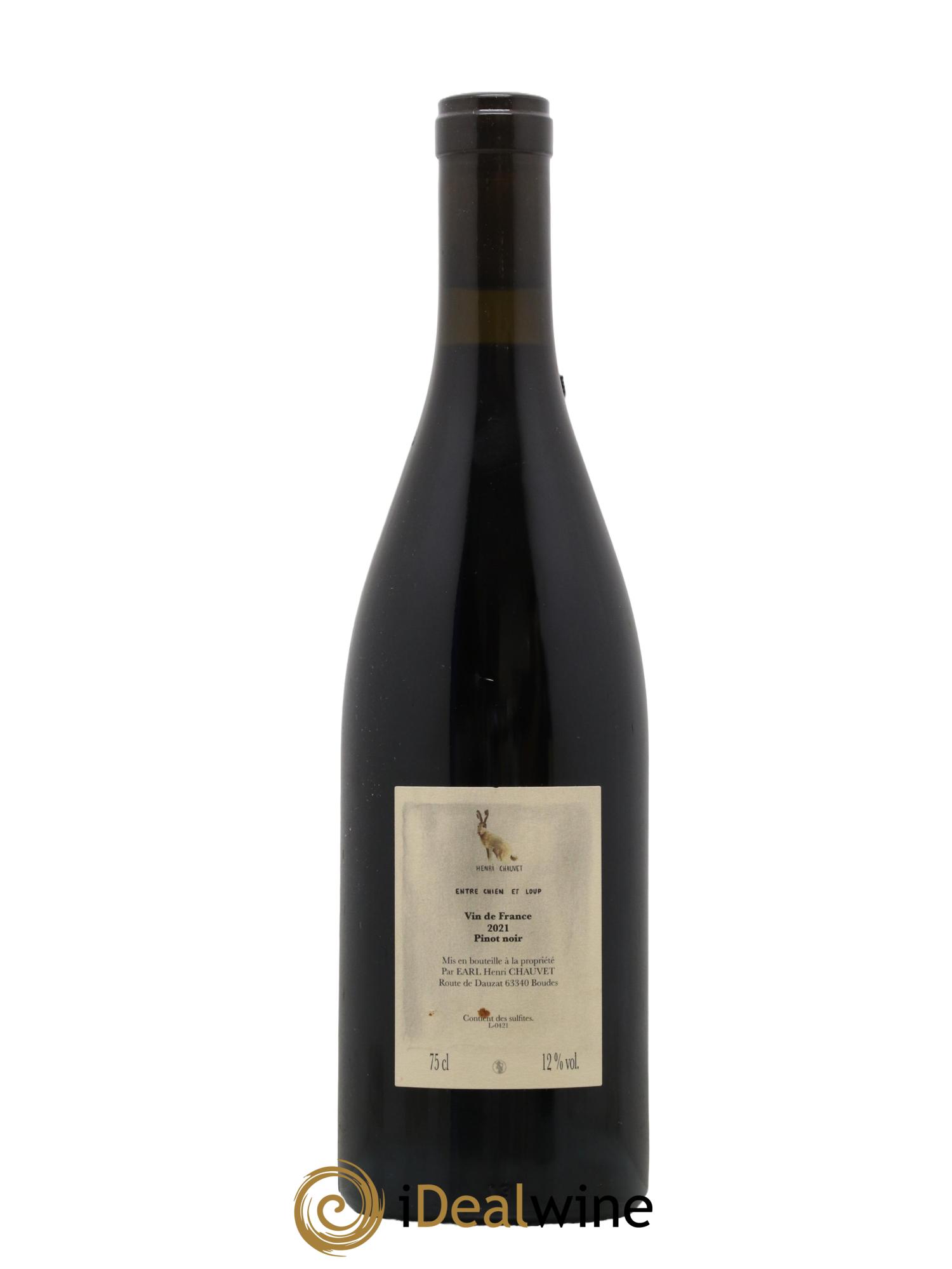 Côtes d'Auvergne Entre Chien et Loup Henri Chauvet 2021 - Lot de 1 bouteille - 1