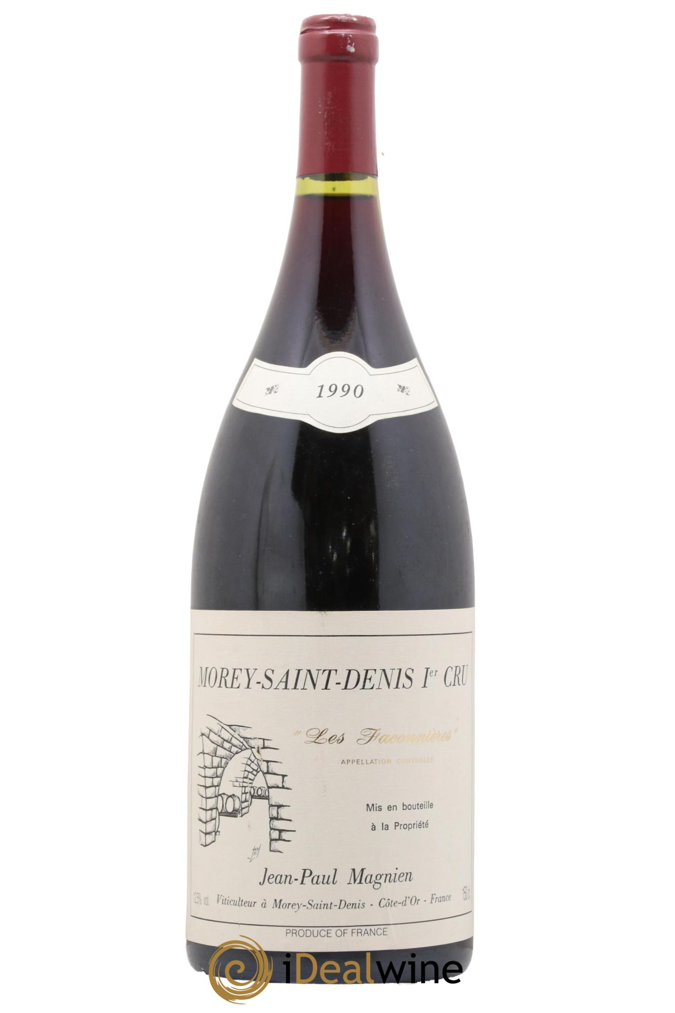 Morey-Saint-Denis 1er Cru Les Faconnières Jean Paul Magnien 1990 - Lot de 1 magnum - 0