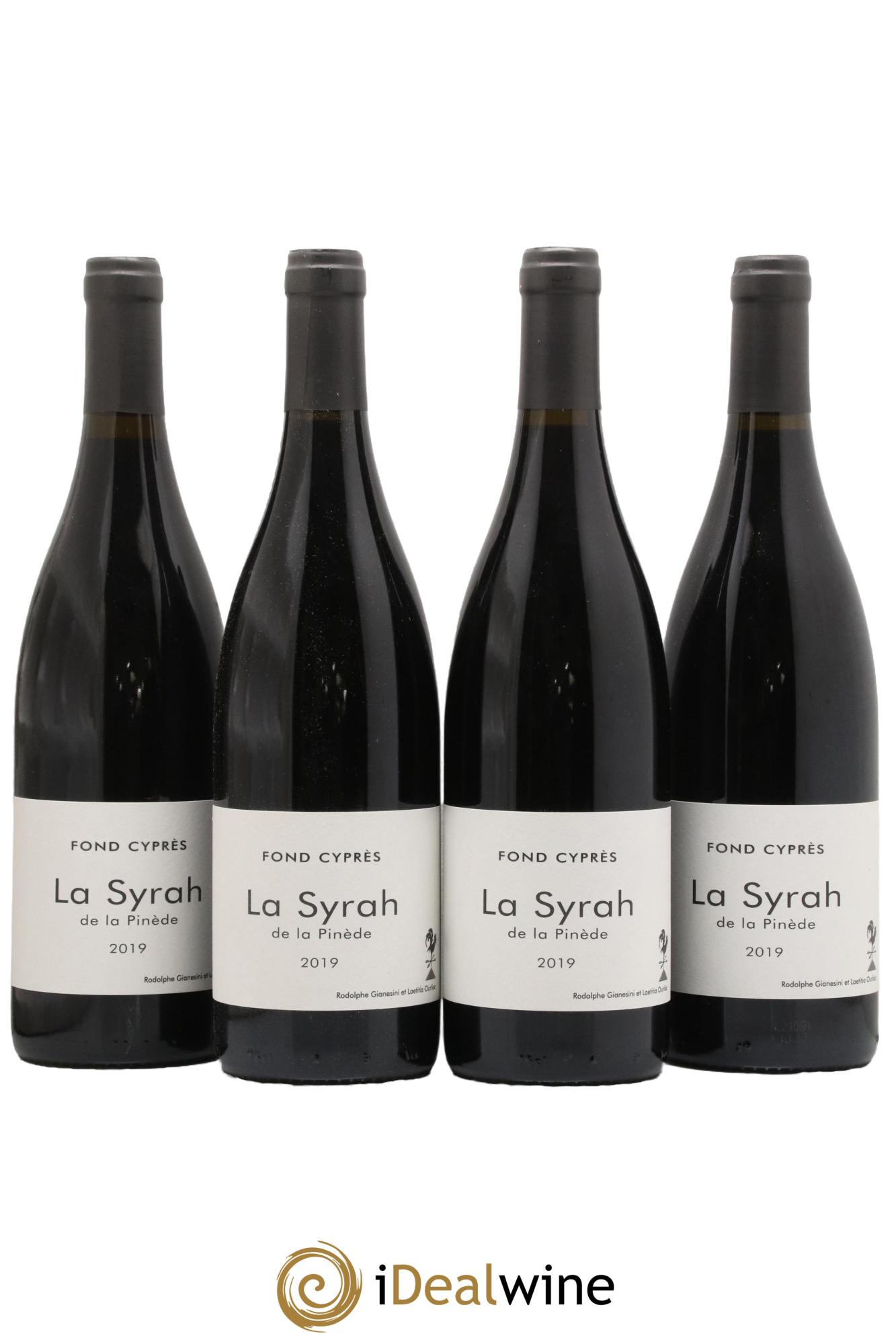 Vin de France Syrah de la Pinède Domaine Fond Cyprès 2019 - Lotto di 4 bottiglie - 0