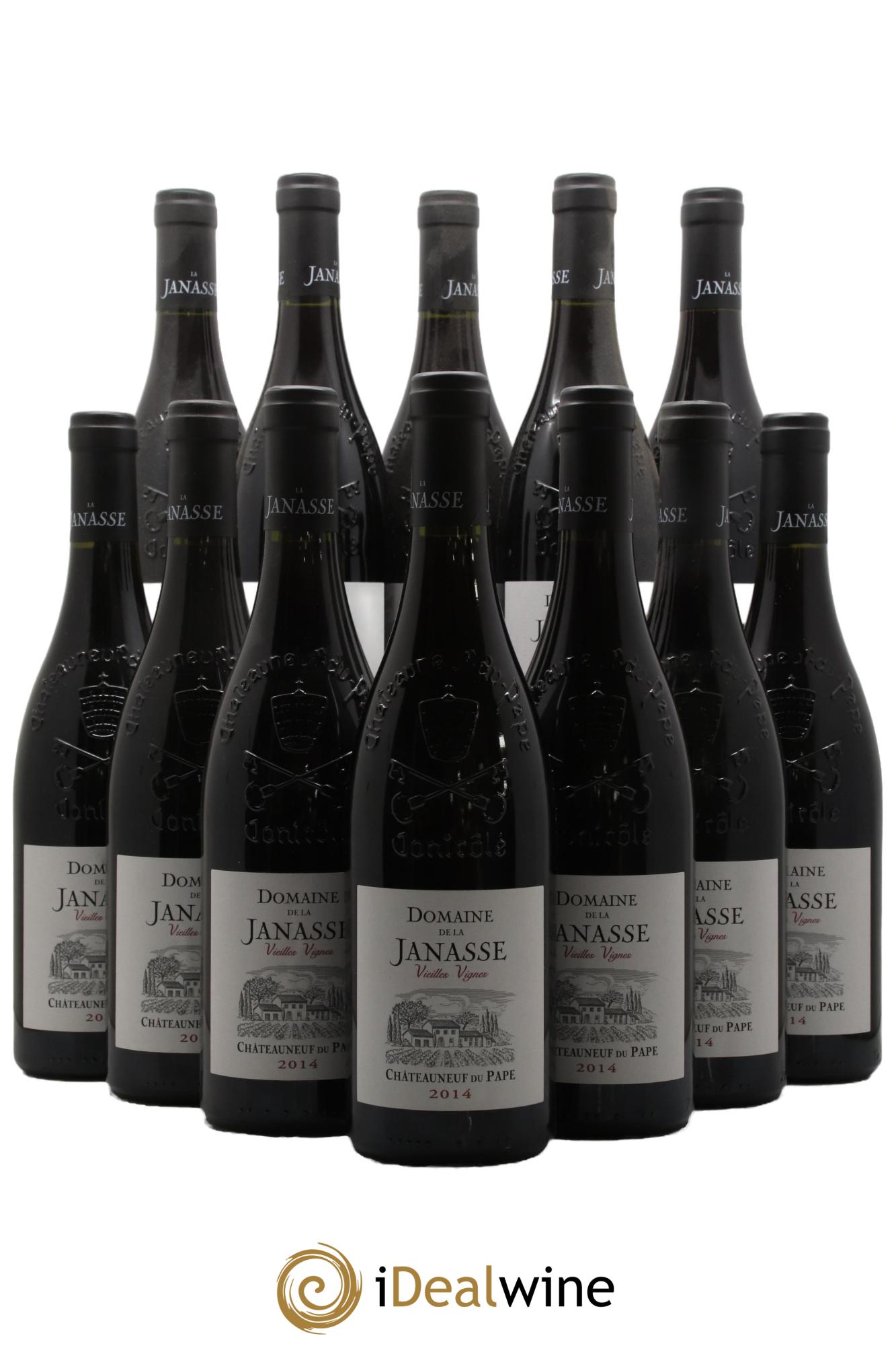 Châteauneuf-du-Pape Cuvée Vieilles Vignes La Janasse (Domaine de)  2014 - Posten von 12 Flaschen - 0