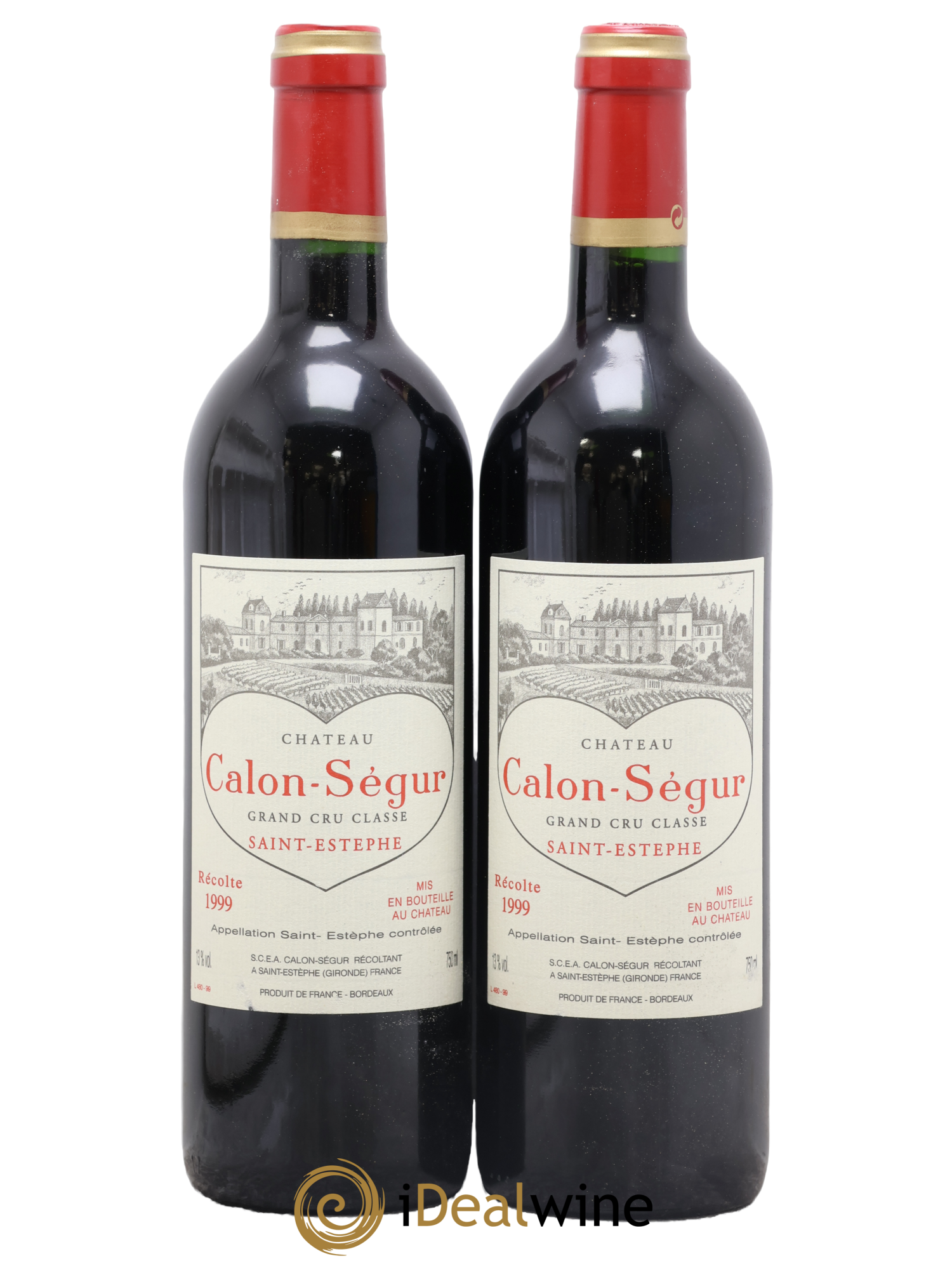 Château Calon Ségur 3ème Grand Cru Classé 1999 - Lot of 2 bottles - 0