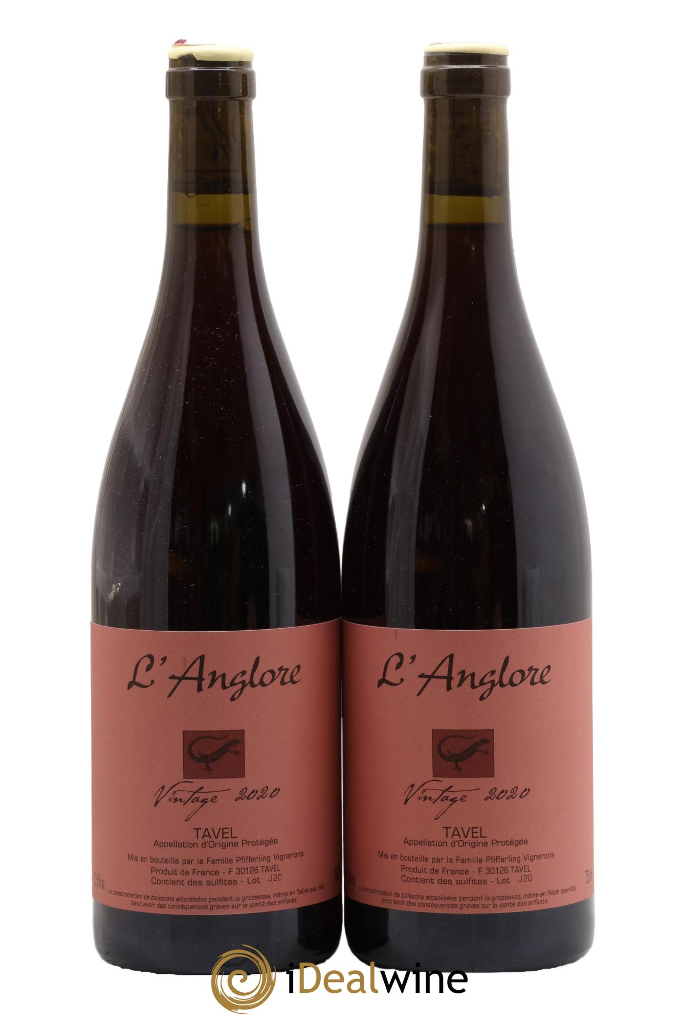 Tavel Vintage L'Anglore 2020 - Lot de 2 bouteilles - 0