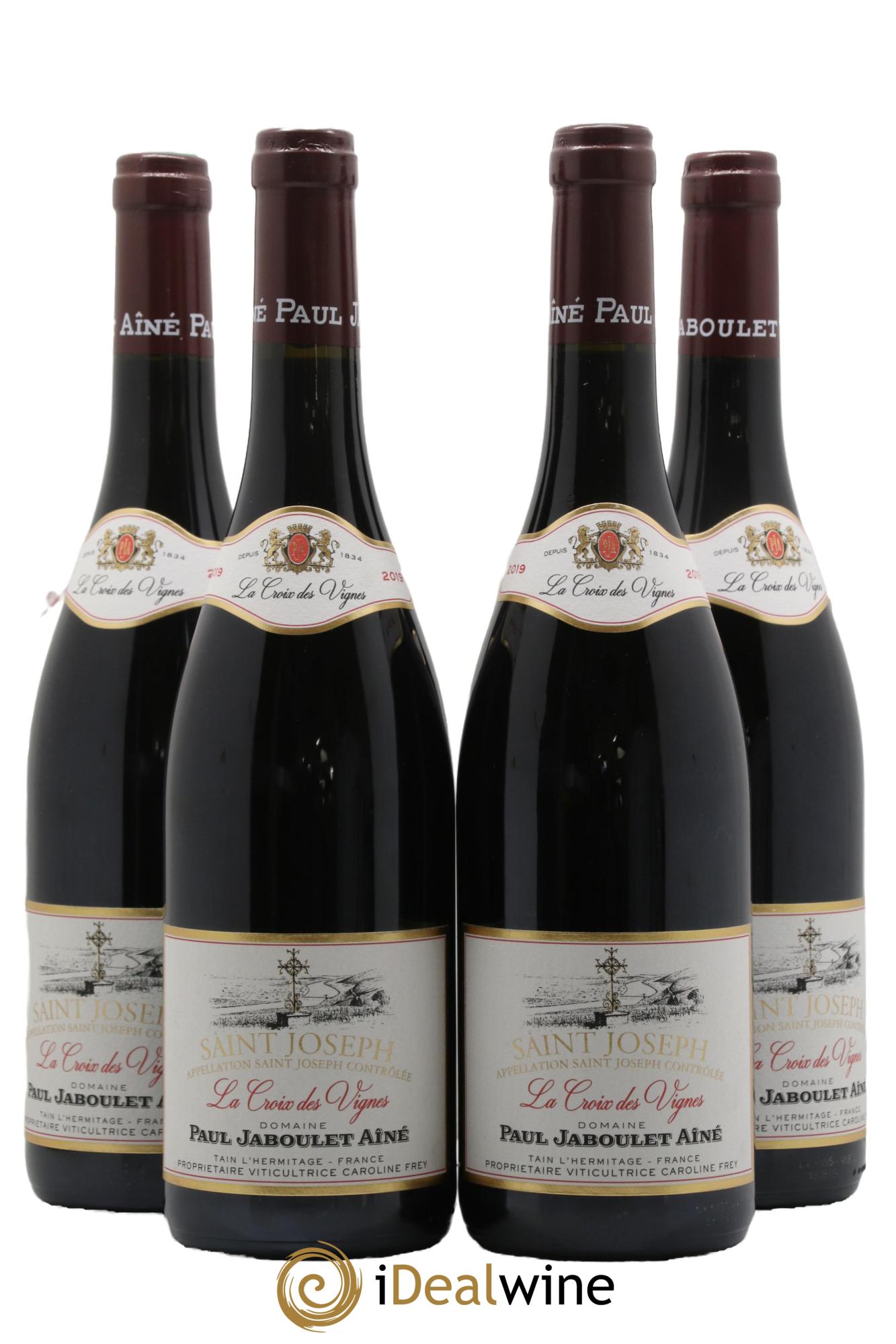 Saint-Joseph La Croix des Vignes Paul Jaboulet Ainé 2019 - Lotto di 4 bottiglie - 0