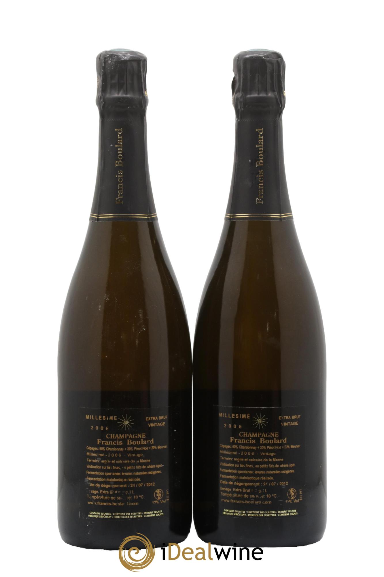 Extra-Brut Francis Boulard 2006 - Lot de 2 bouteilles - 1