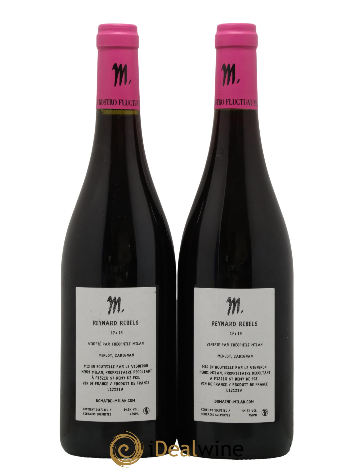 Vin de France Reynard Rebels Henri Milan - Lot de 2 bouteilles - 1