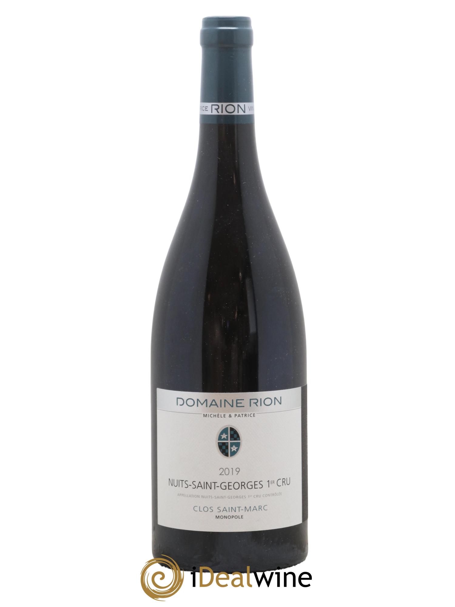 Nuits-Saint-Georges 1er Cru Clos Saint Marc Patrice Rion (Domaine) 2019 - Lot de 1 bouteille - 0
