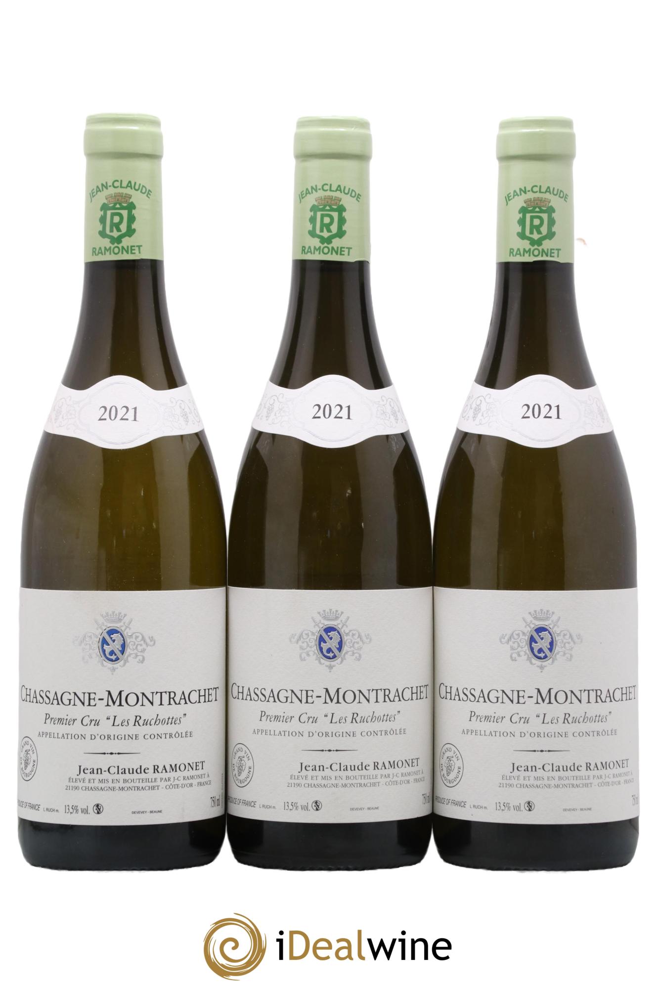 Chassagne-Montrachet 1er Cru Les Ruchottes Ramonet (Domaine) 2021 - Lot de 3 bouteilles - 0