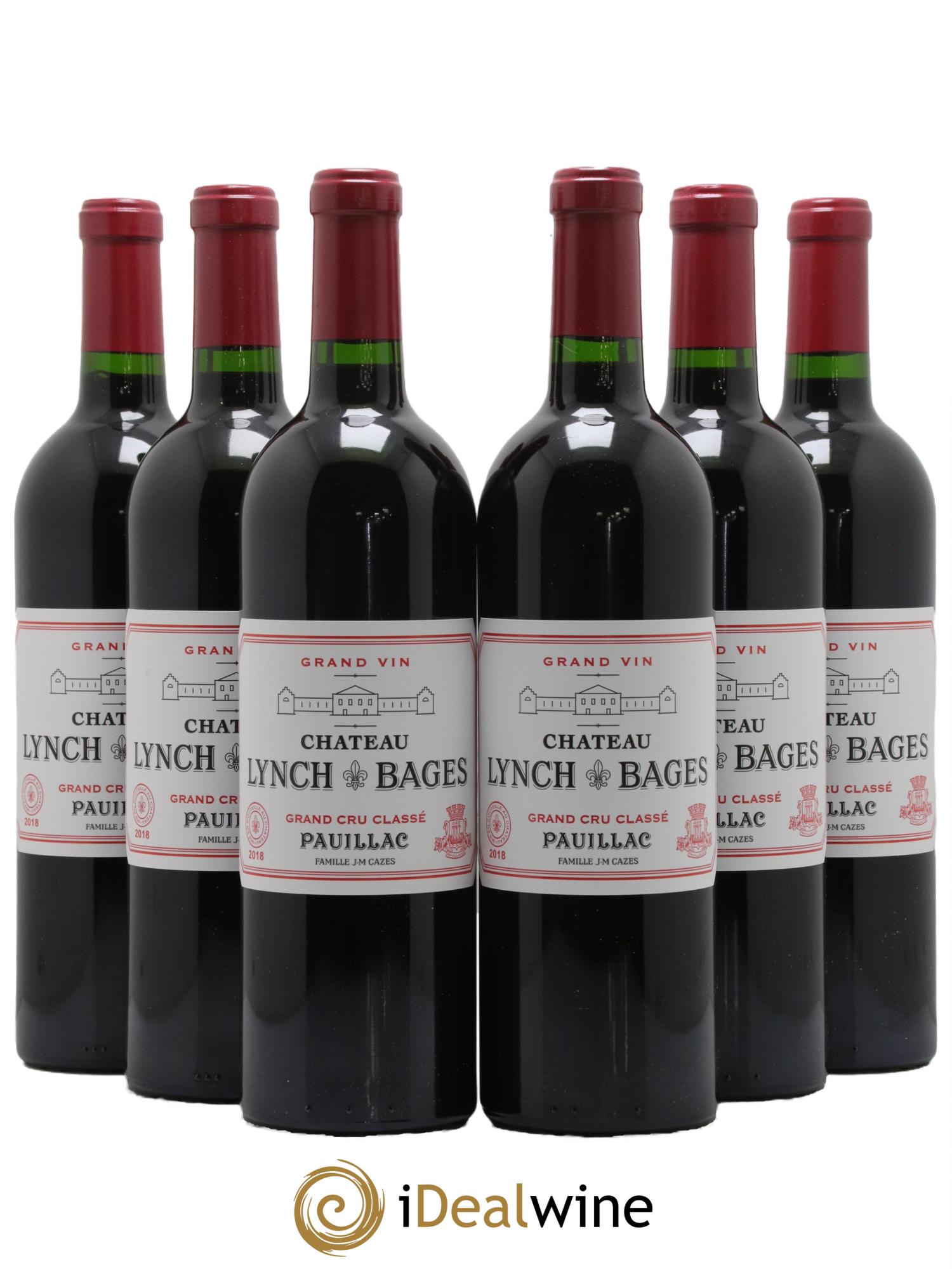Château Lynch Bages 5ème Grand Cru Classé 2018 - Lot de 6 bouteilles - 0