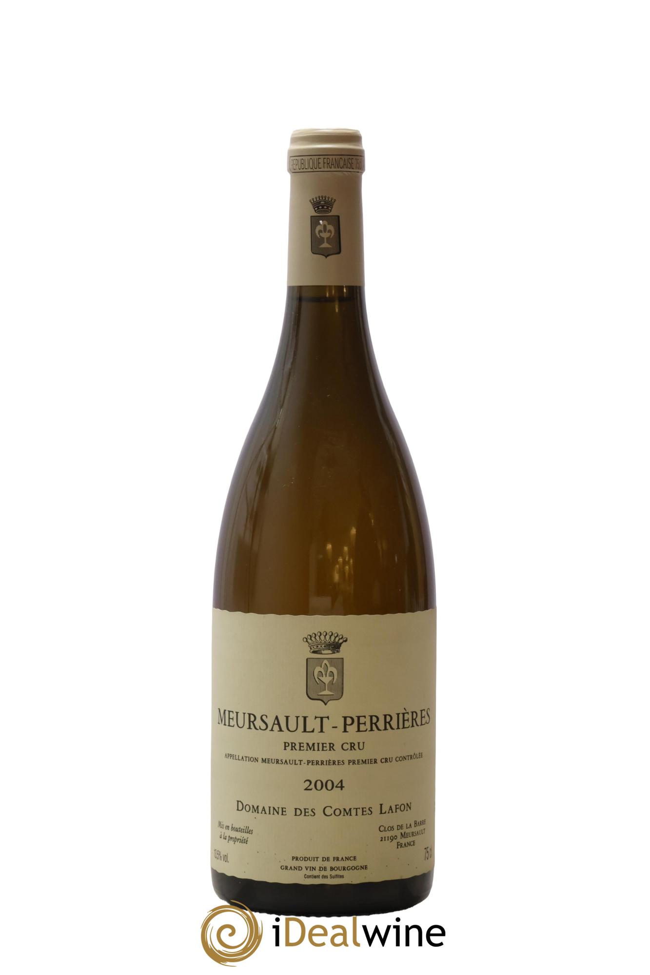 Meursault 1er Cru Perrières Comtes Lafon (Domaine des) 2004 - Lot de 1 bouteille - 0