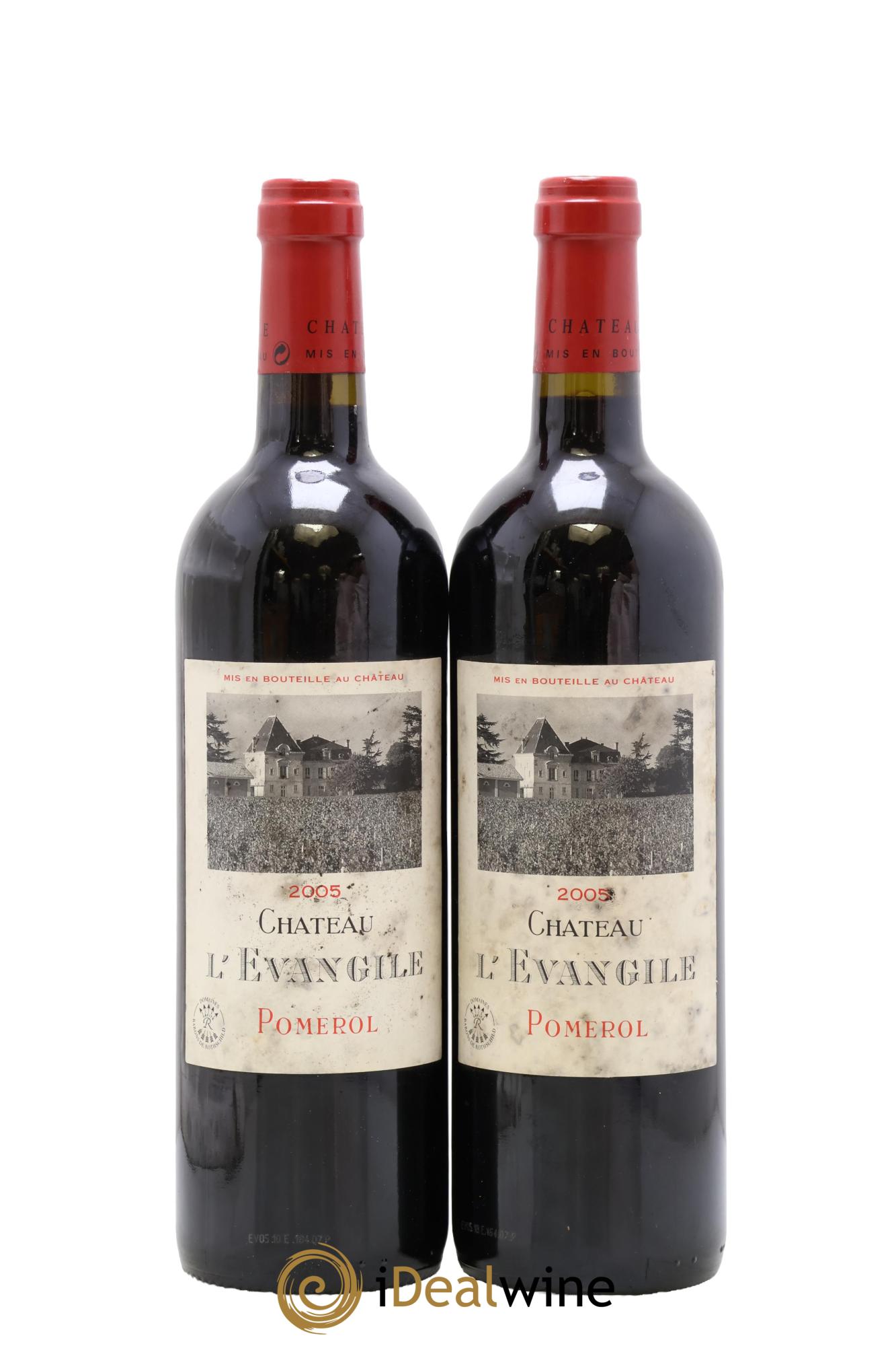Château l' Évangile 2005 - Lot de 2 bouteilles - 0