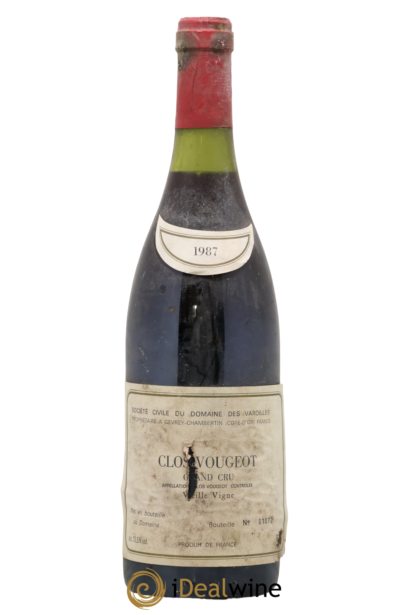 Clos de Vougeot Grand Cru Vieilles Vignes Domaine Des Varoilles 1987 - Lot de 1 bouteille - 0