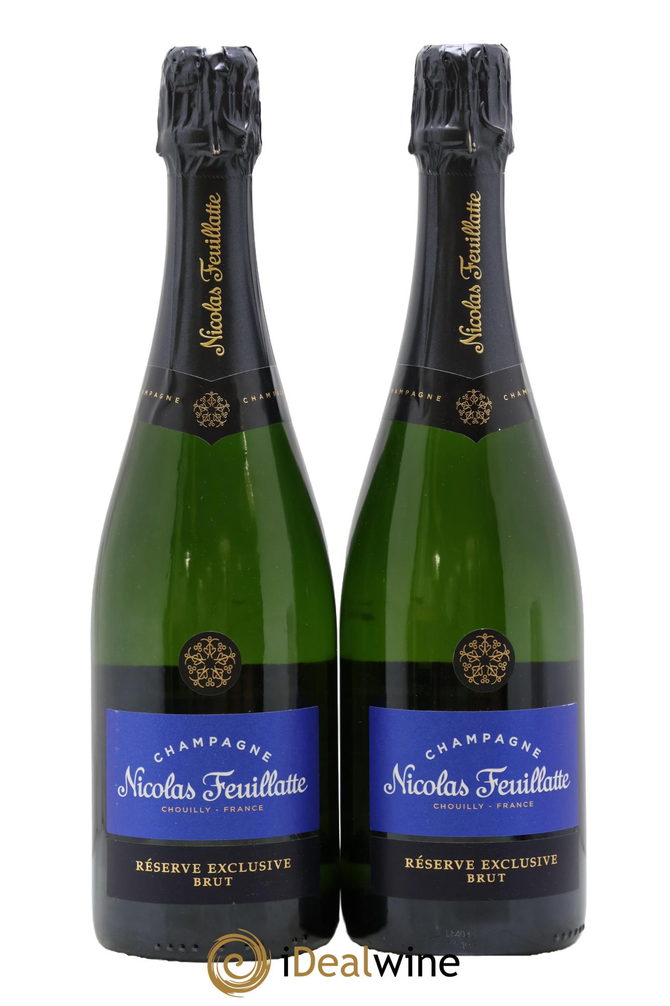 Champagne Brut Réserve Exclusive Nicolas Feuillatte - Lot of 2 bottles - 0