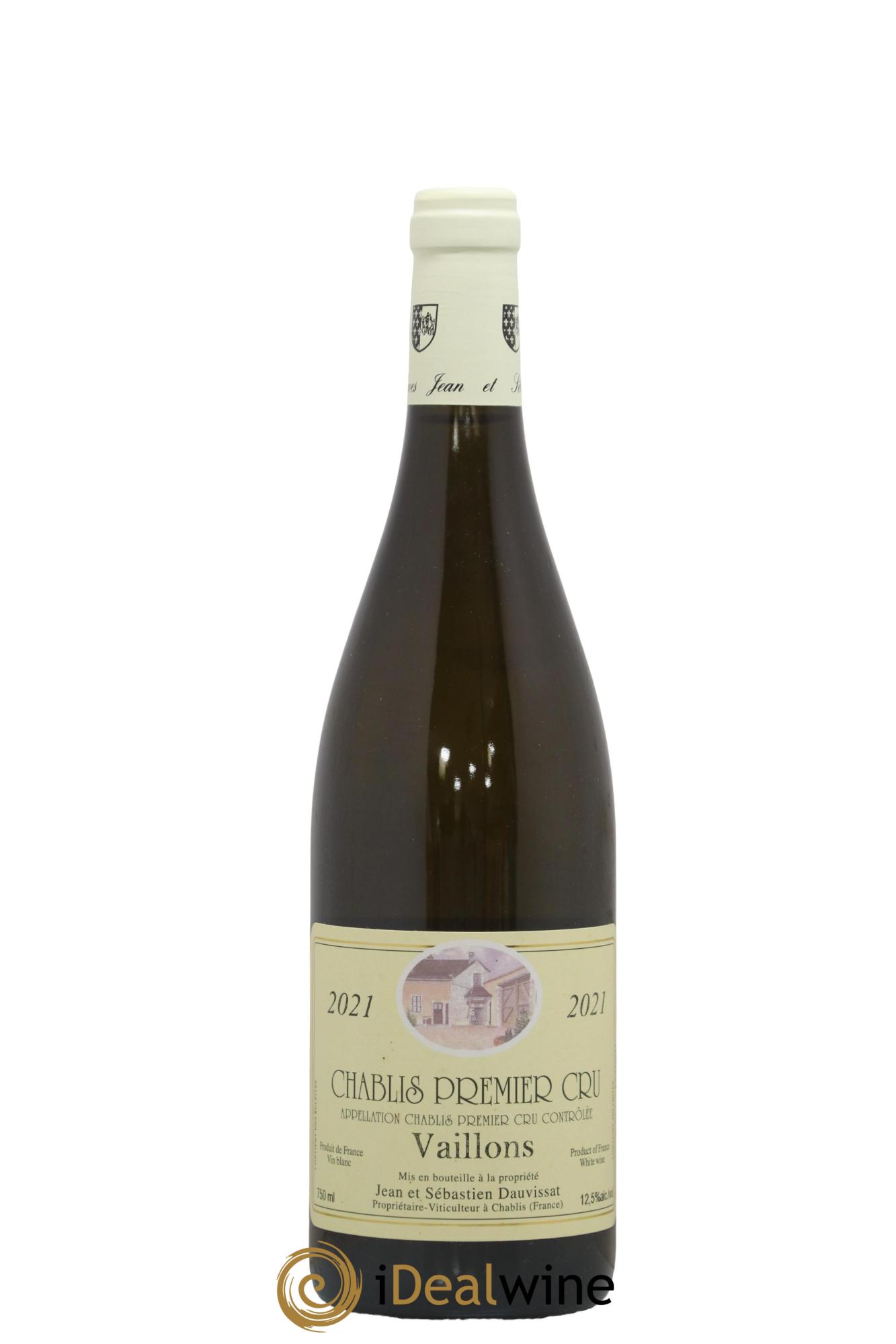 Chablis 1er Cru Vaillons Jean Dauvissat (Domaine) 2021 - Lot de 1 bouteille - 0