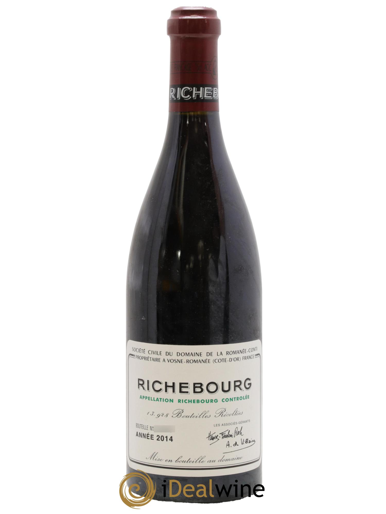 Richebourg Grand Cru Domaine de la Romanée-Conti 2014 - Posten von 1 Flasche - 0