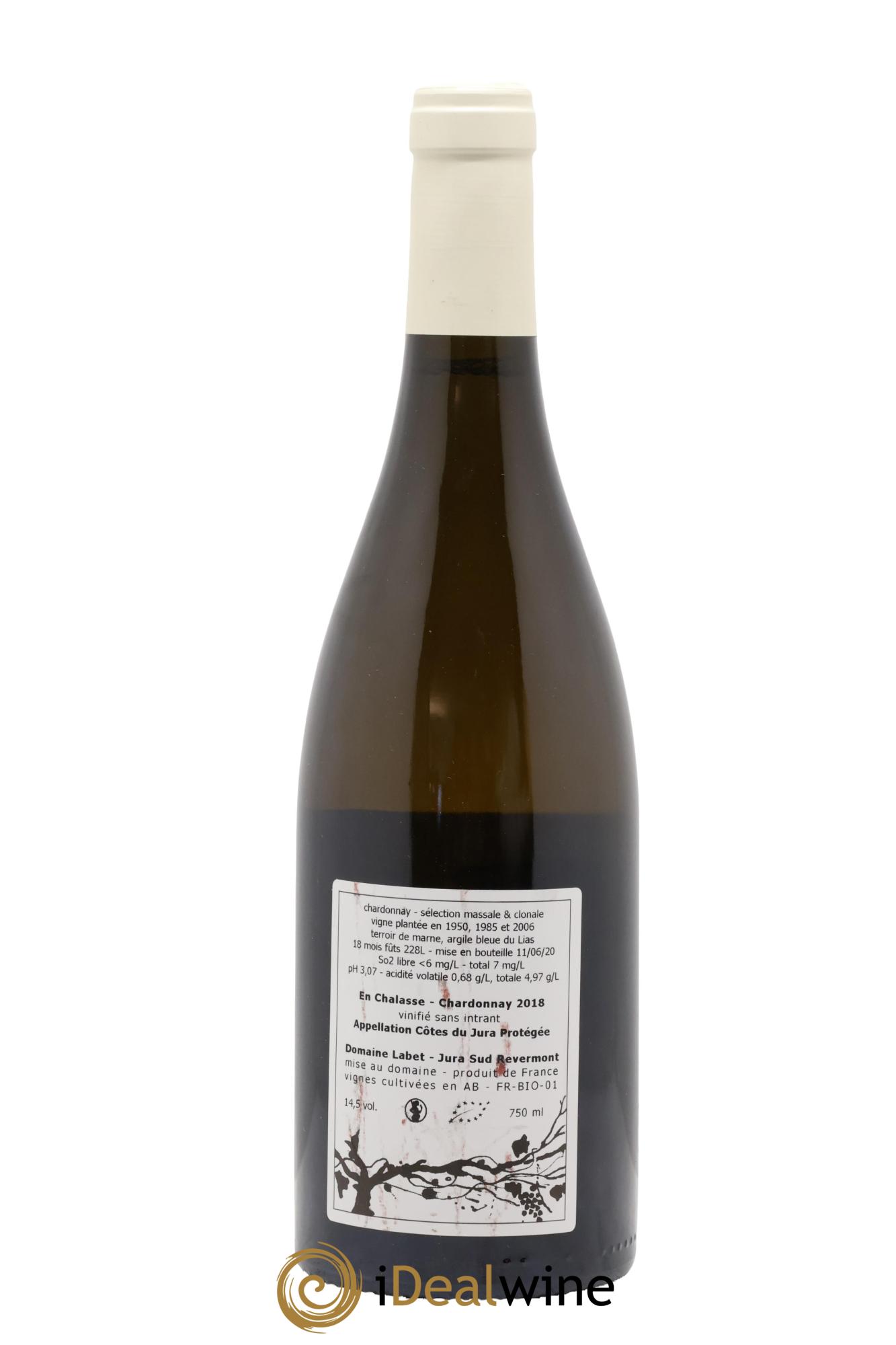 Côtes du Jura Chardonnay En Chalasse Romain - Julien - Charline Labet 2018 - Lot of 1 bottle - 1