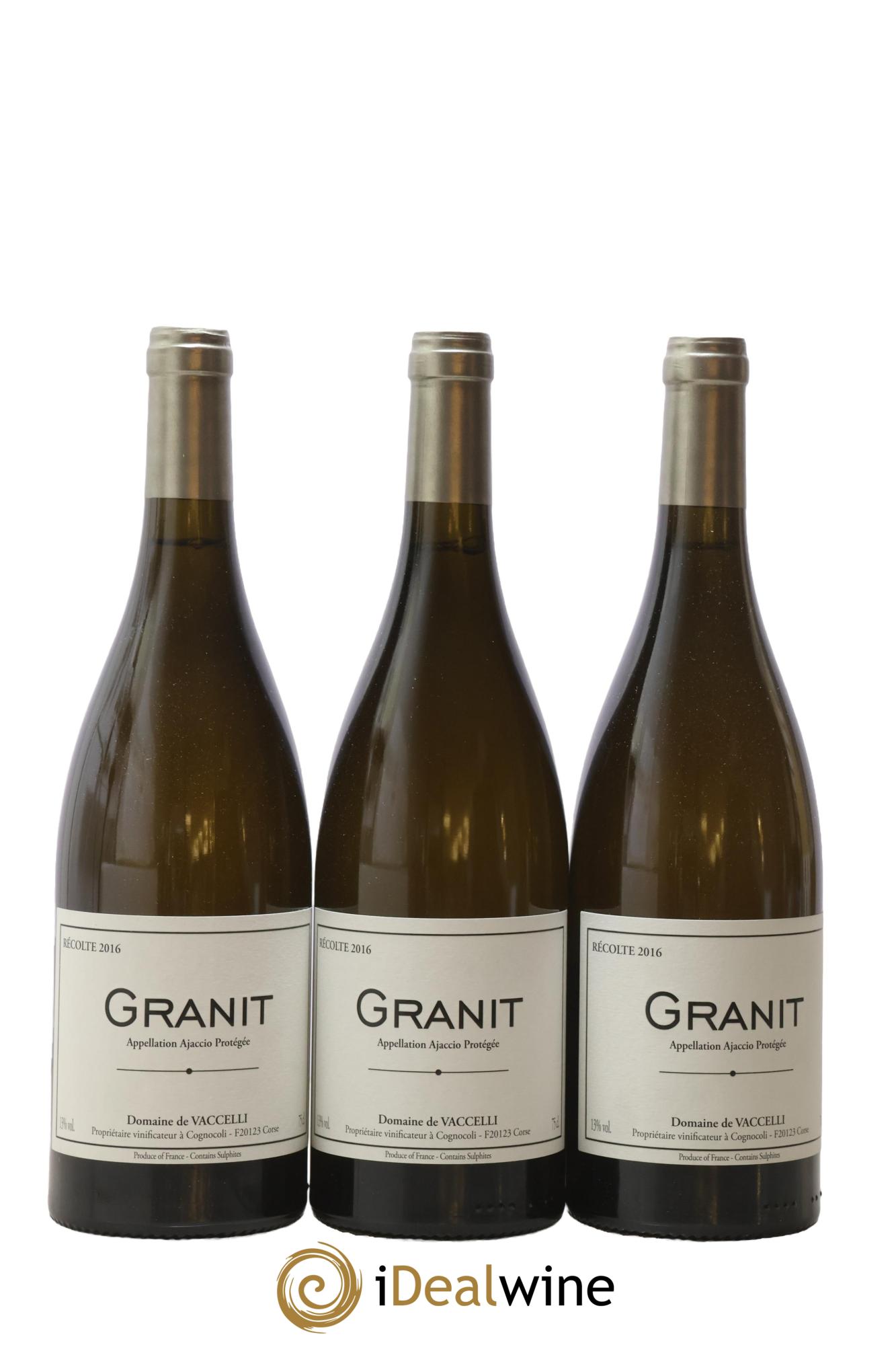 Ajaccio Granit Vaccelli 2016 - Posten von 3 Flaschen - 0