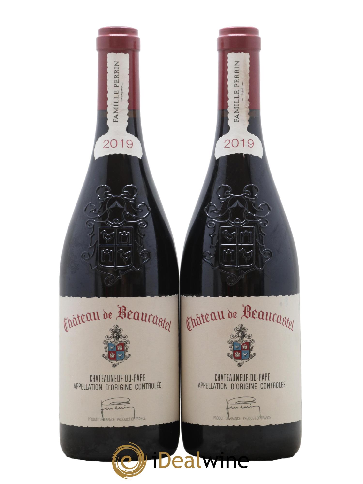 Châteauneuf-du-Pape Château de Beaucastel Famille Perrin 2019 - Lot de 2 bouteilles - 0
