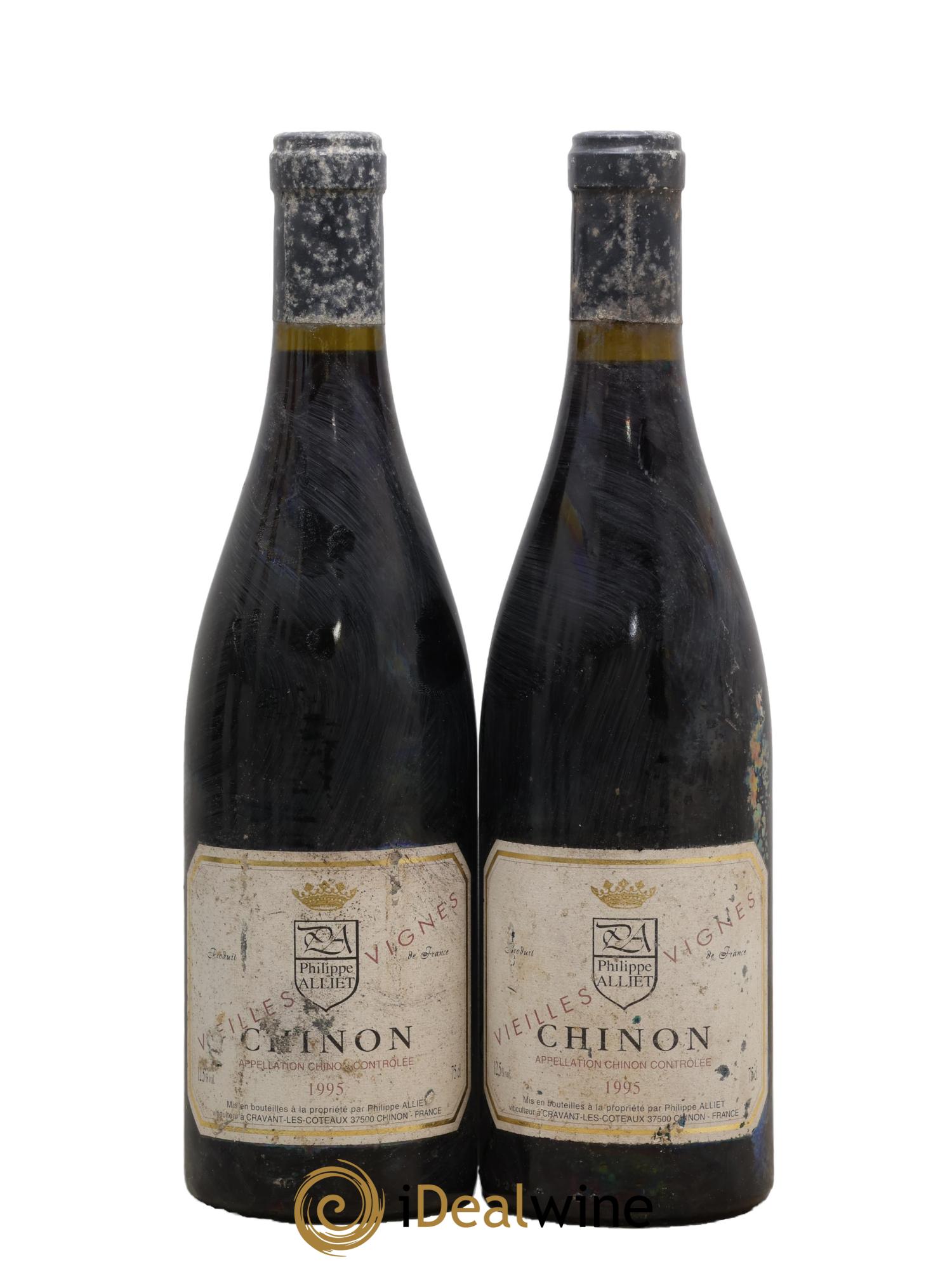 Chinon Vieilles Vignes Philippe Alliet 1995 - Posten von 2 Flaschen - 0