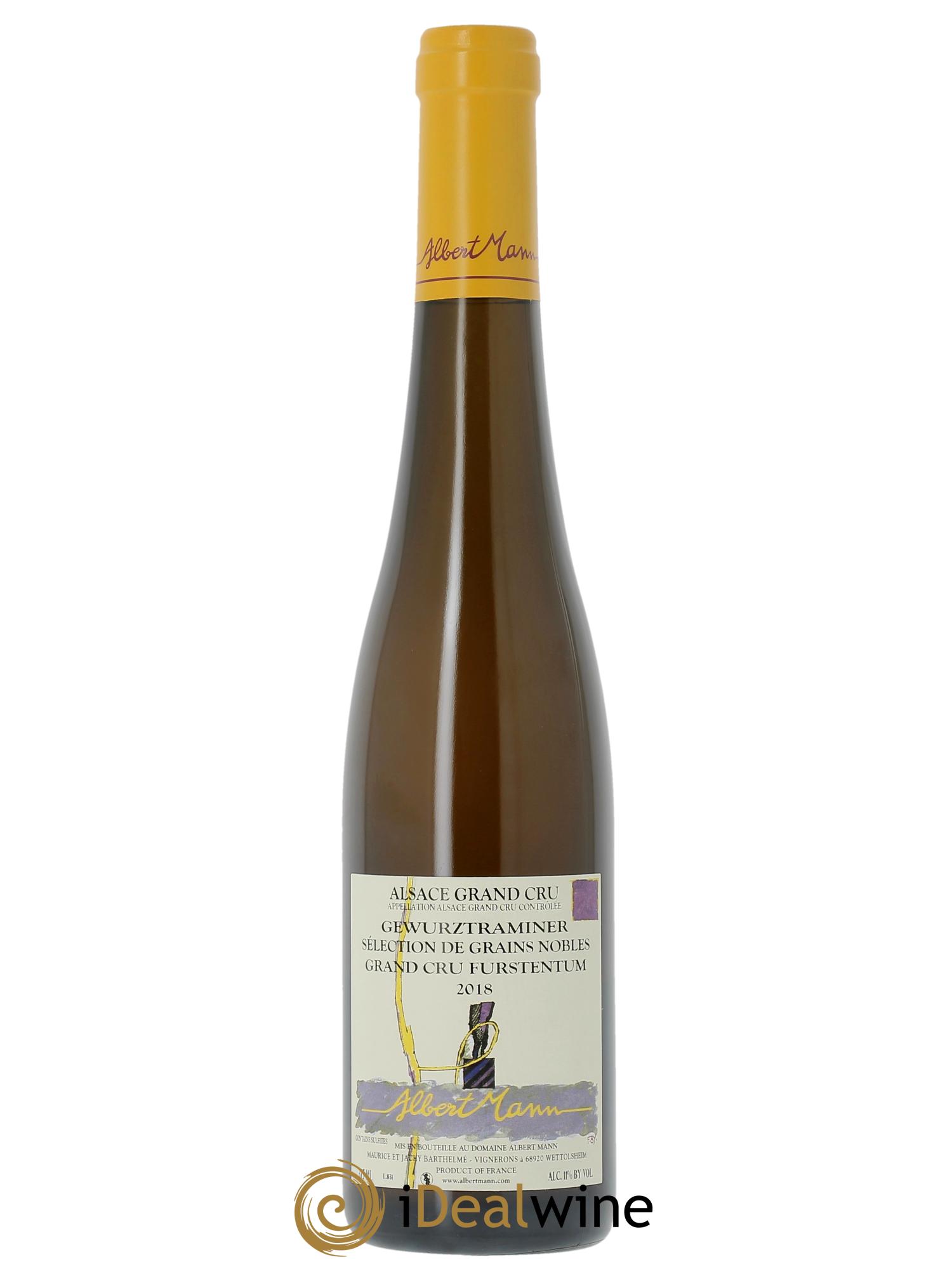 Alsace Gewurztraminer Sélection de Grains Nobles Grand Cru Furstentum Albert Mann 2018 - Lot de 1 demi bouteille - 0