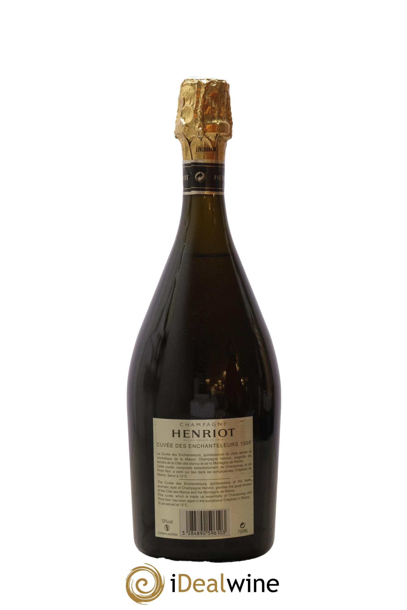 Cuvée des Enchanteleurs Henriot 1996 - Lot of 1 bottle - 2