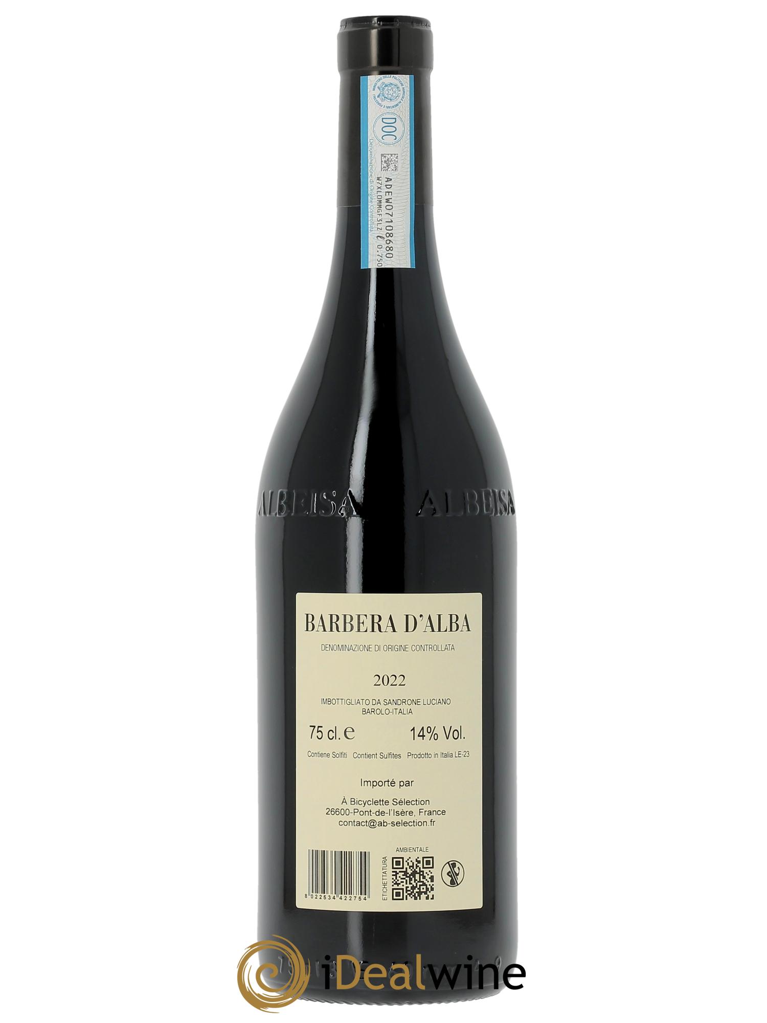 Barbera d'Alba DOC Luciano Sandrone  2022 - Posten von 1 Flasche - 1
