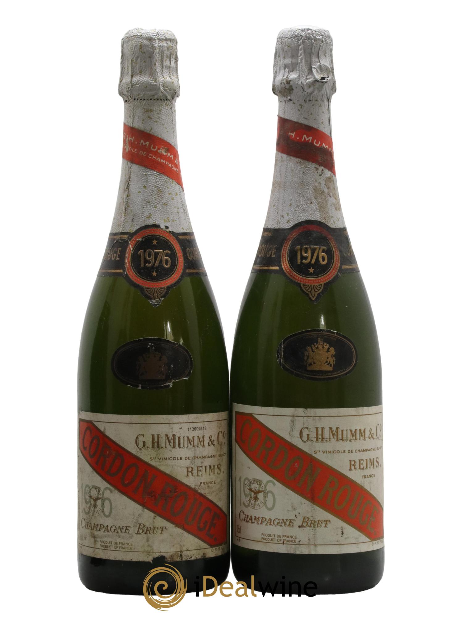 Cordon Rouge Mumm 1976 - Lot de 2 bouteilles - 0