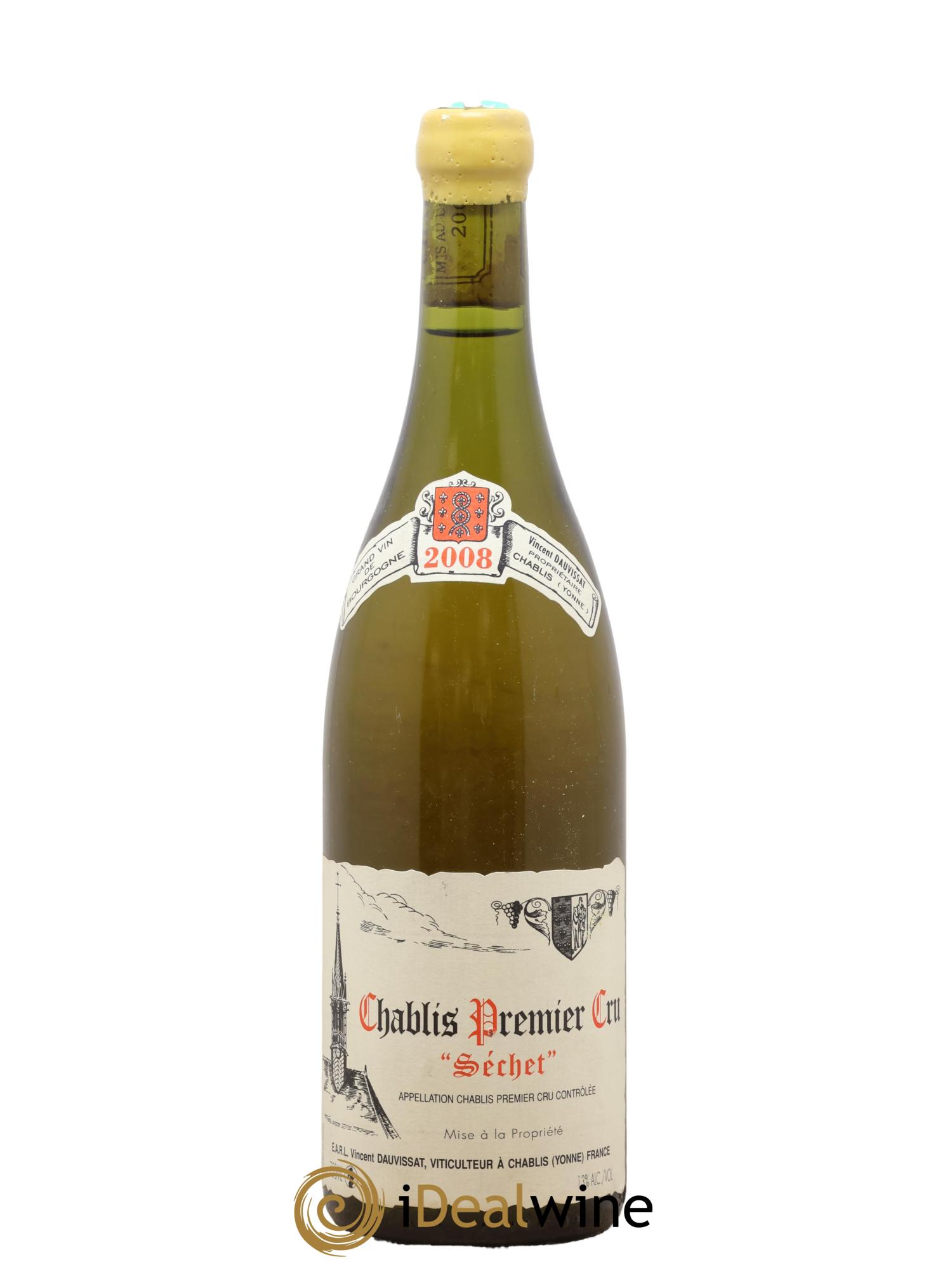Chablis 1er Cru Séchet Vincent Dauvissat (Domaine) 2008 - Posten von 1 Flasche - 0