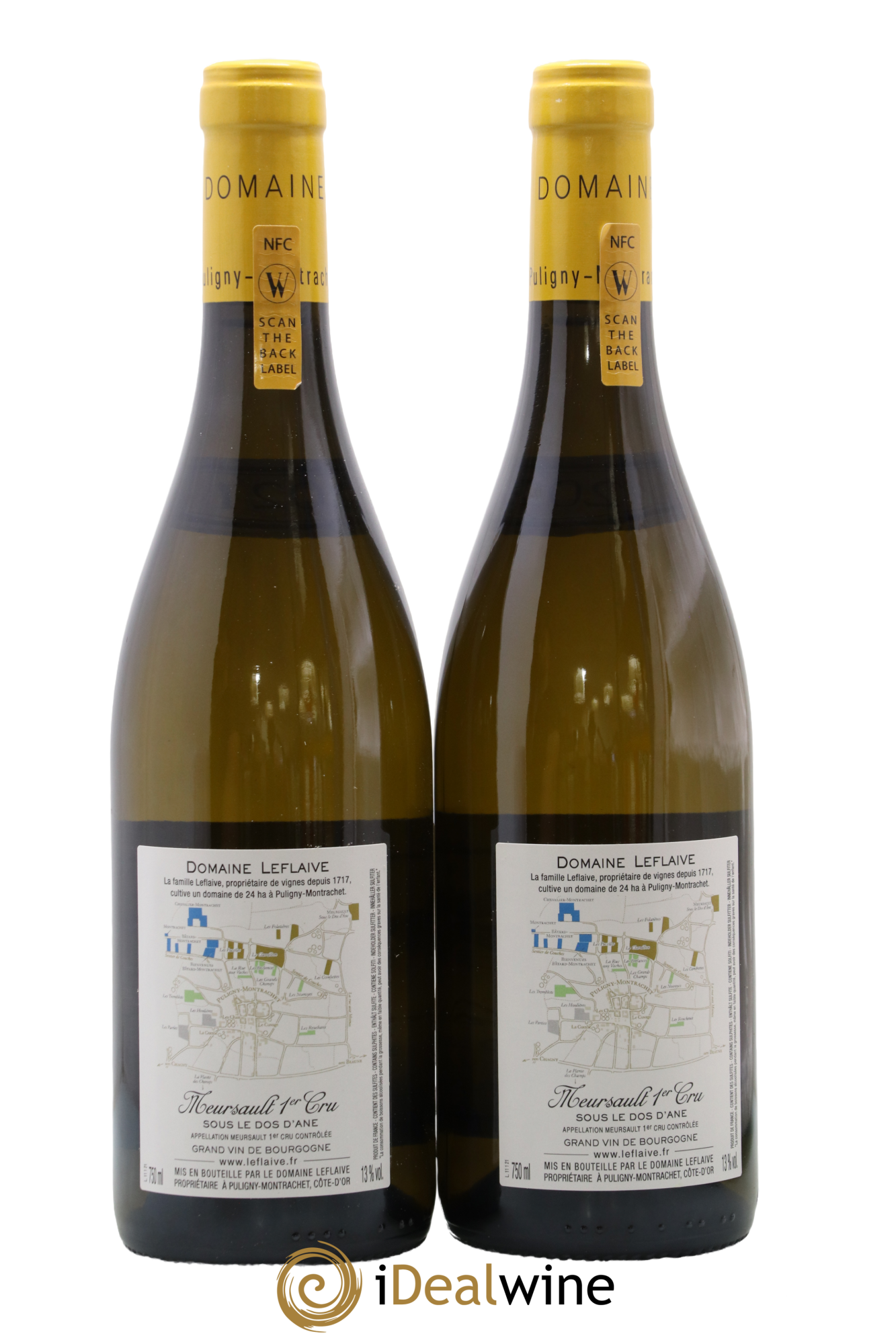 Meursault 1er Cru Sous le Dos d'Ane Leflaive (Domaine) 2021 - Lot de 2 bouteilles - 1