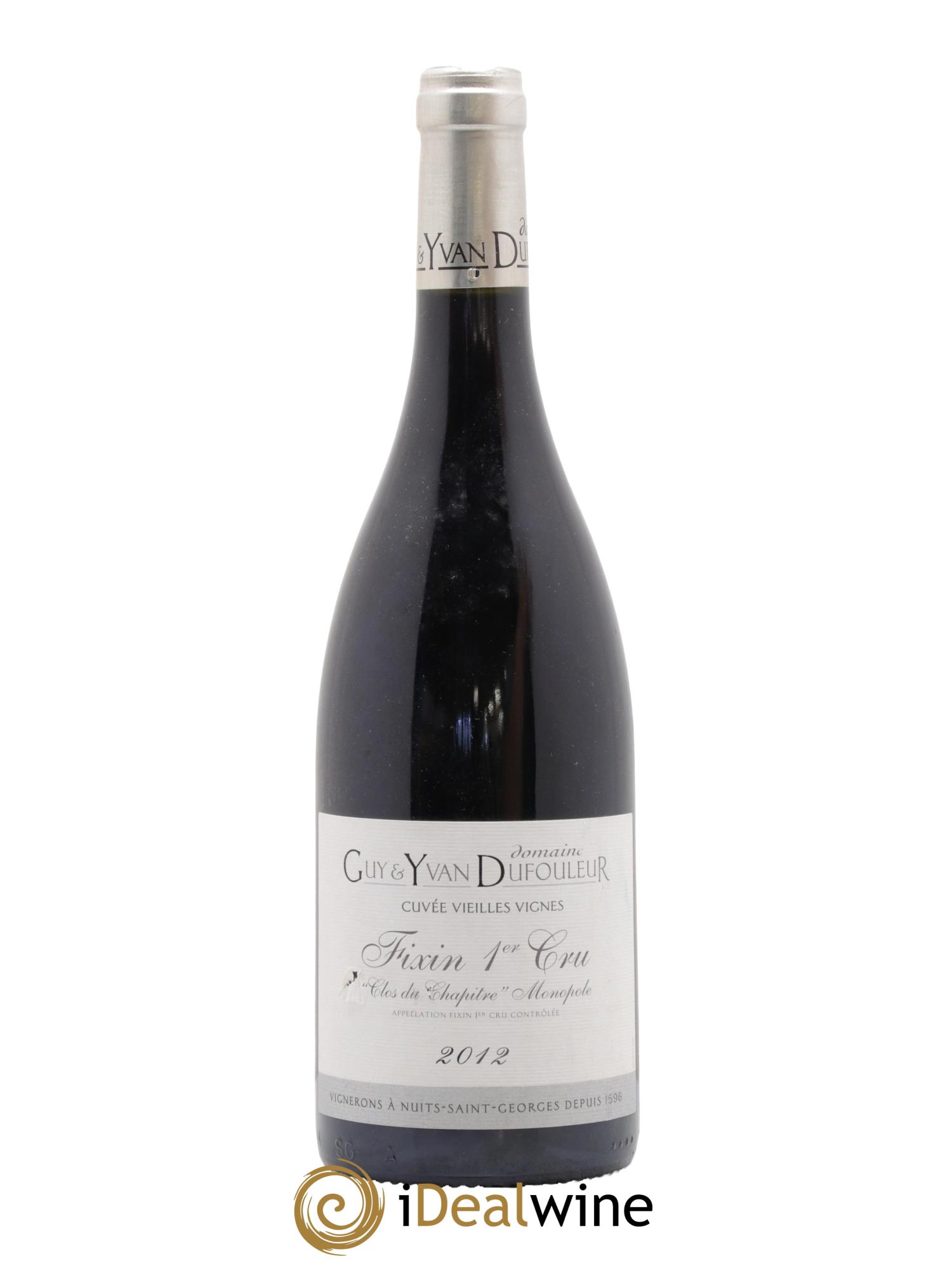 Fixin 1er Cru Clos du Chapitre Dufouleur 2012 - Lot de 1 bouteille - 0