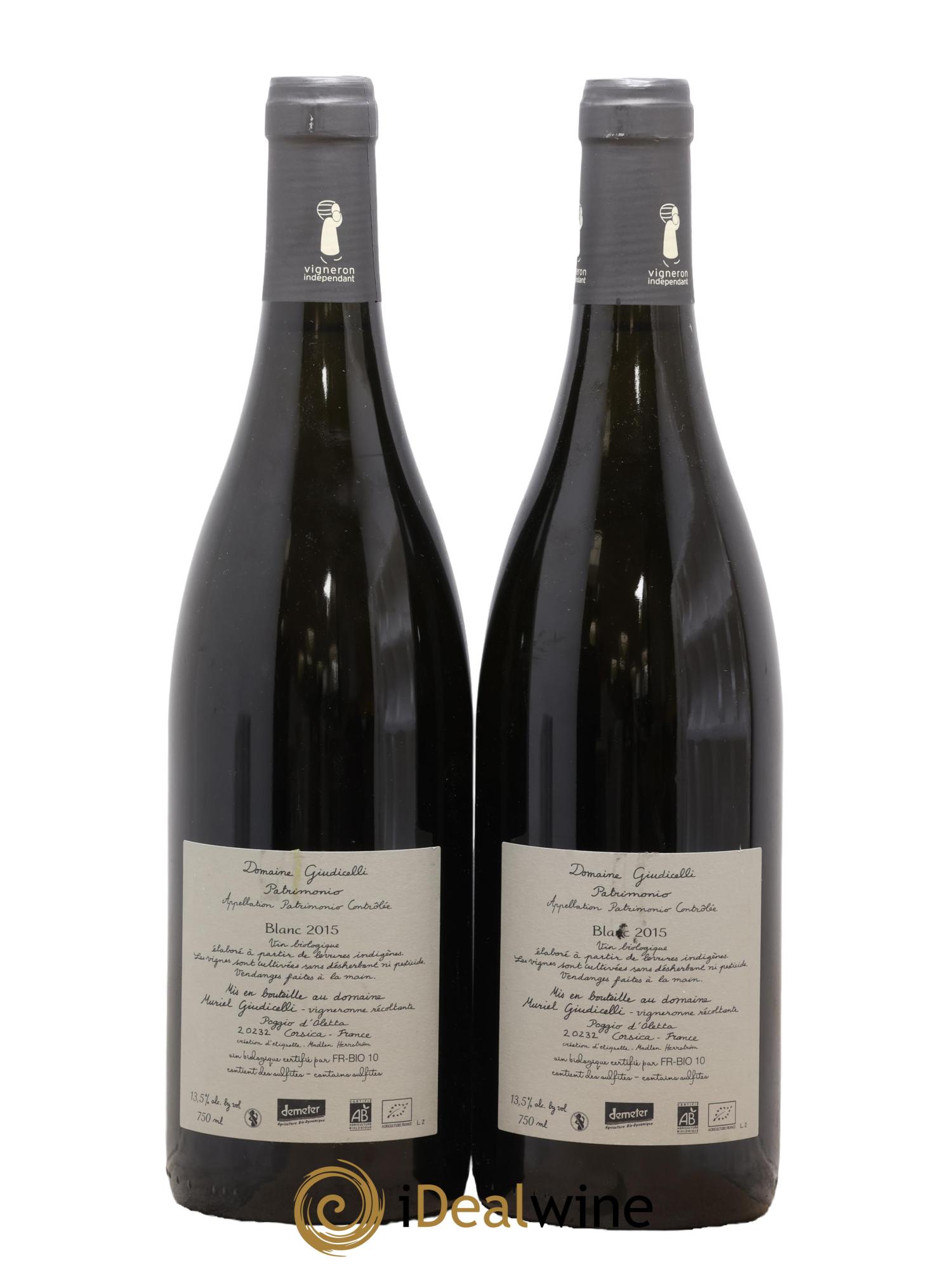 Patrimonio Domaine Giudicelli 2015 - Lot of 2 bottles - 1
