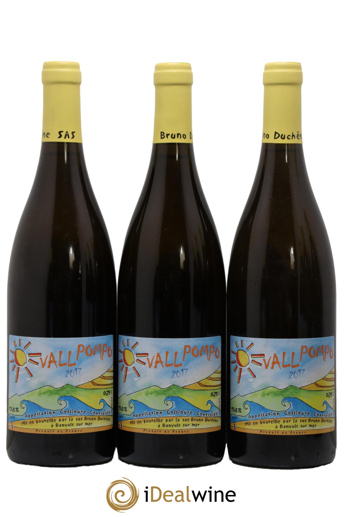 Collioure Vall Pompo Bruno Duchêne 2017 - Lot of 3 bottles - 0