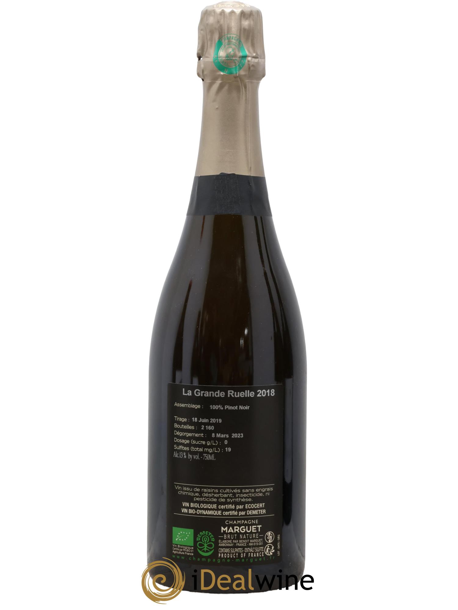 La Grande Ruelle Grand Cru Brut Nature Marguet 2018 - Lot of 1 bottle - 1
