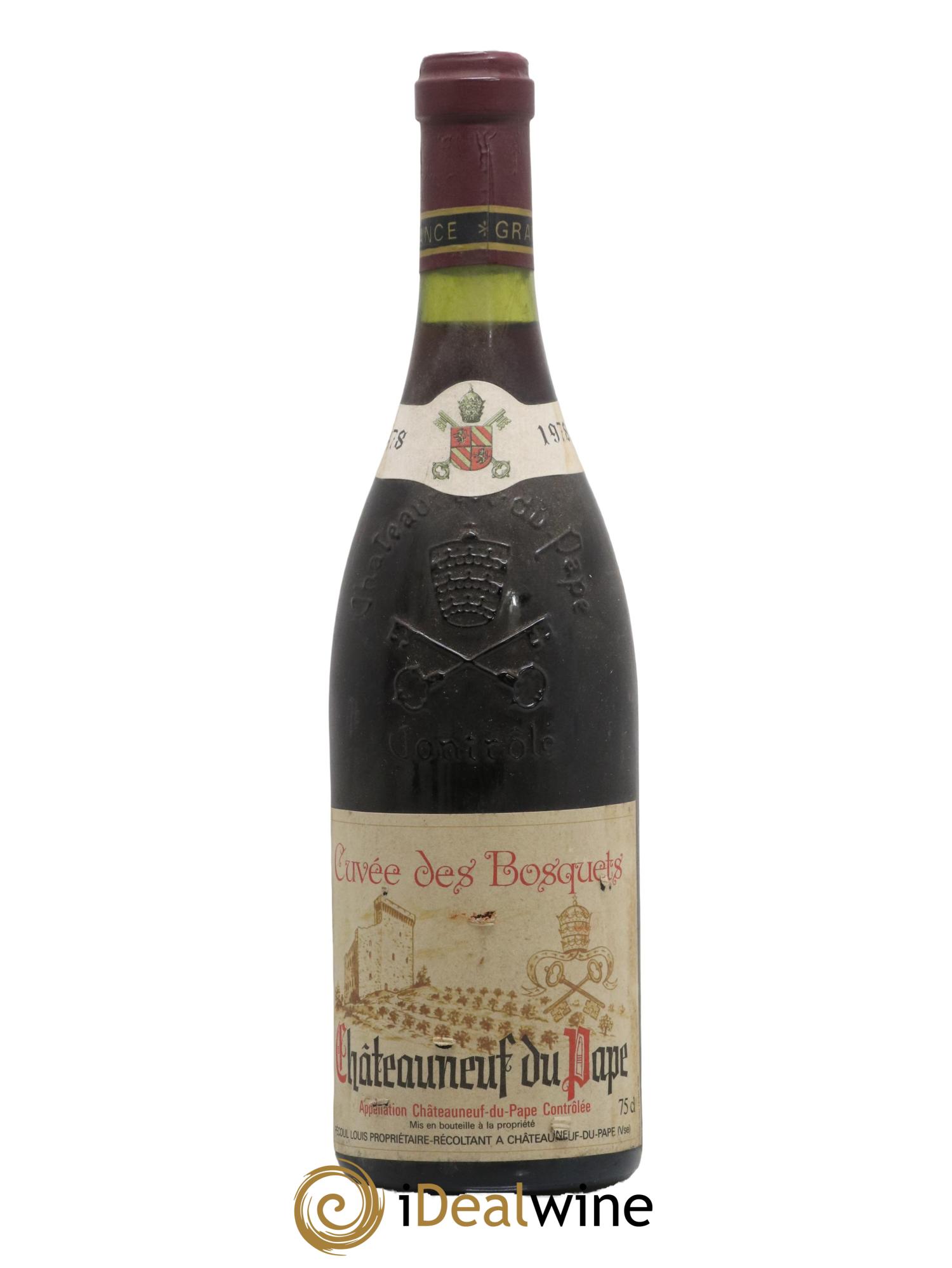 Châteauneuf-du-Pape Cuvée Des Bosquets 1978 - Lot de 1 bouteille - 0